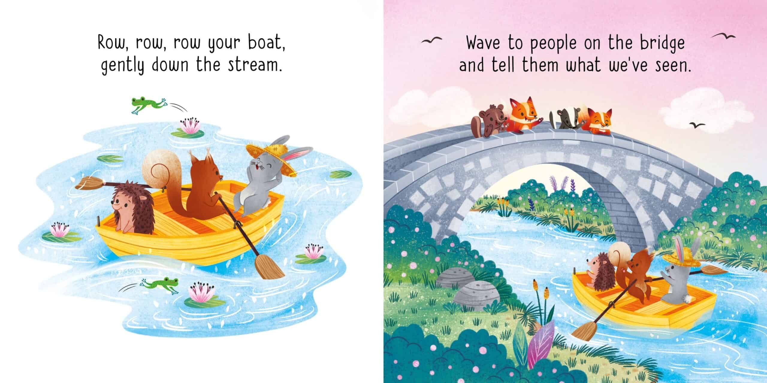 Carte pentru copii - Little Board Books: Row, row, row your boat gently down the stream
