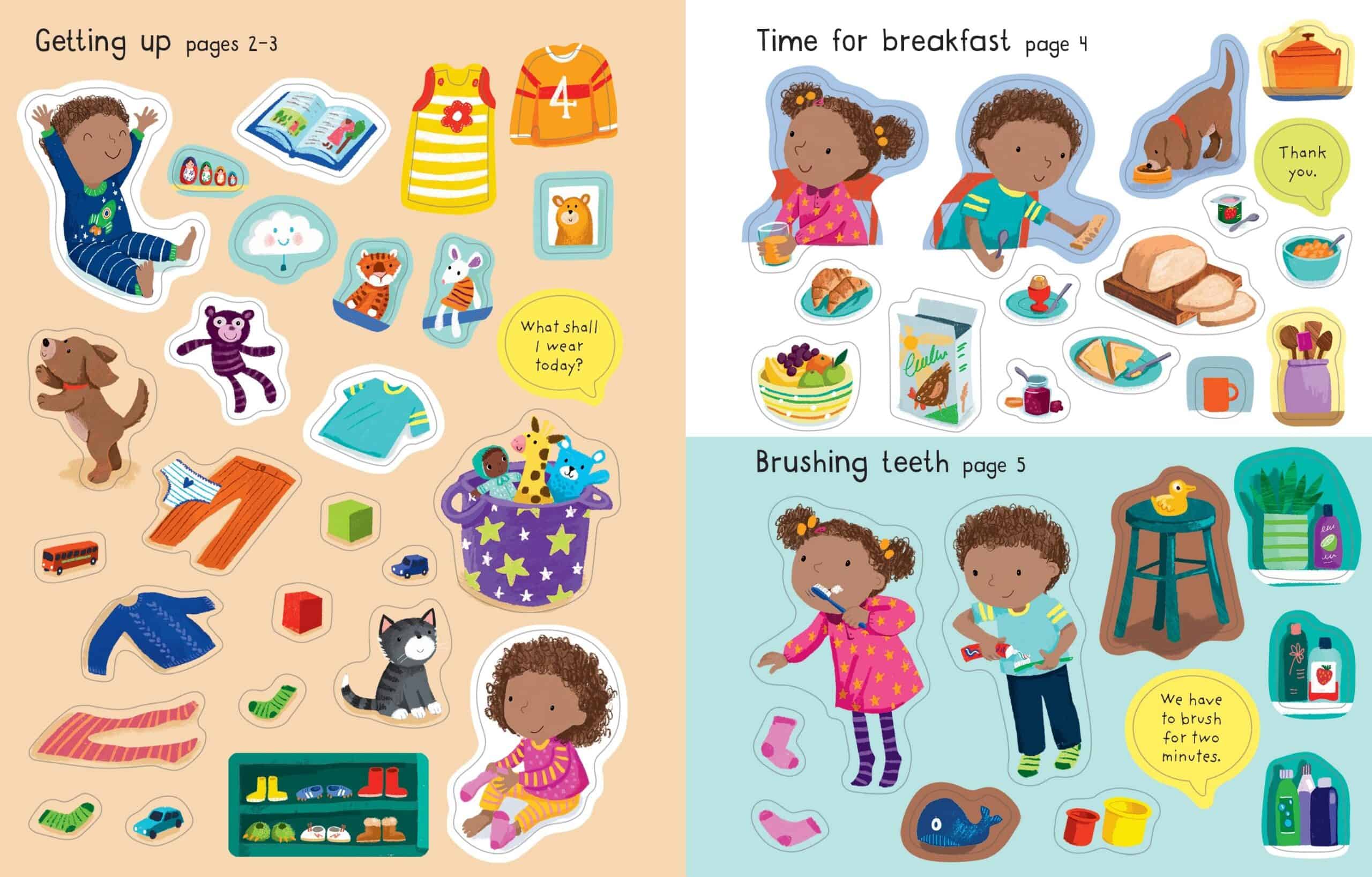 Resigilat - Carte pentru copii - First Sticker Book My Day