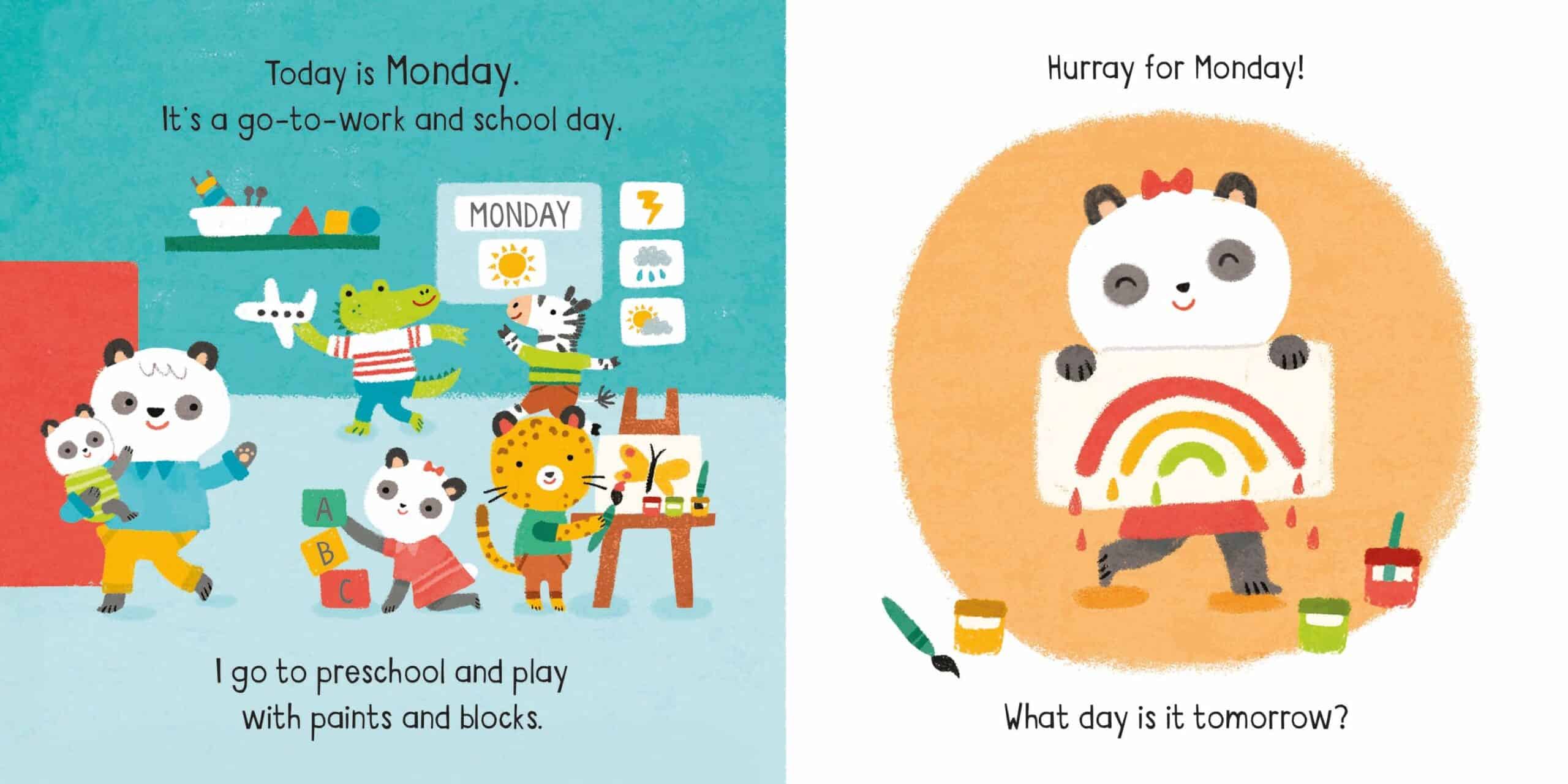 Carte pentru copii - Little Board Books: Days of the week