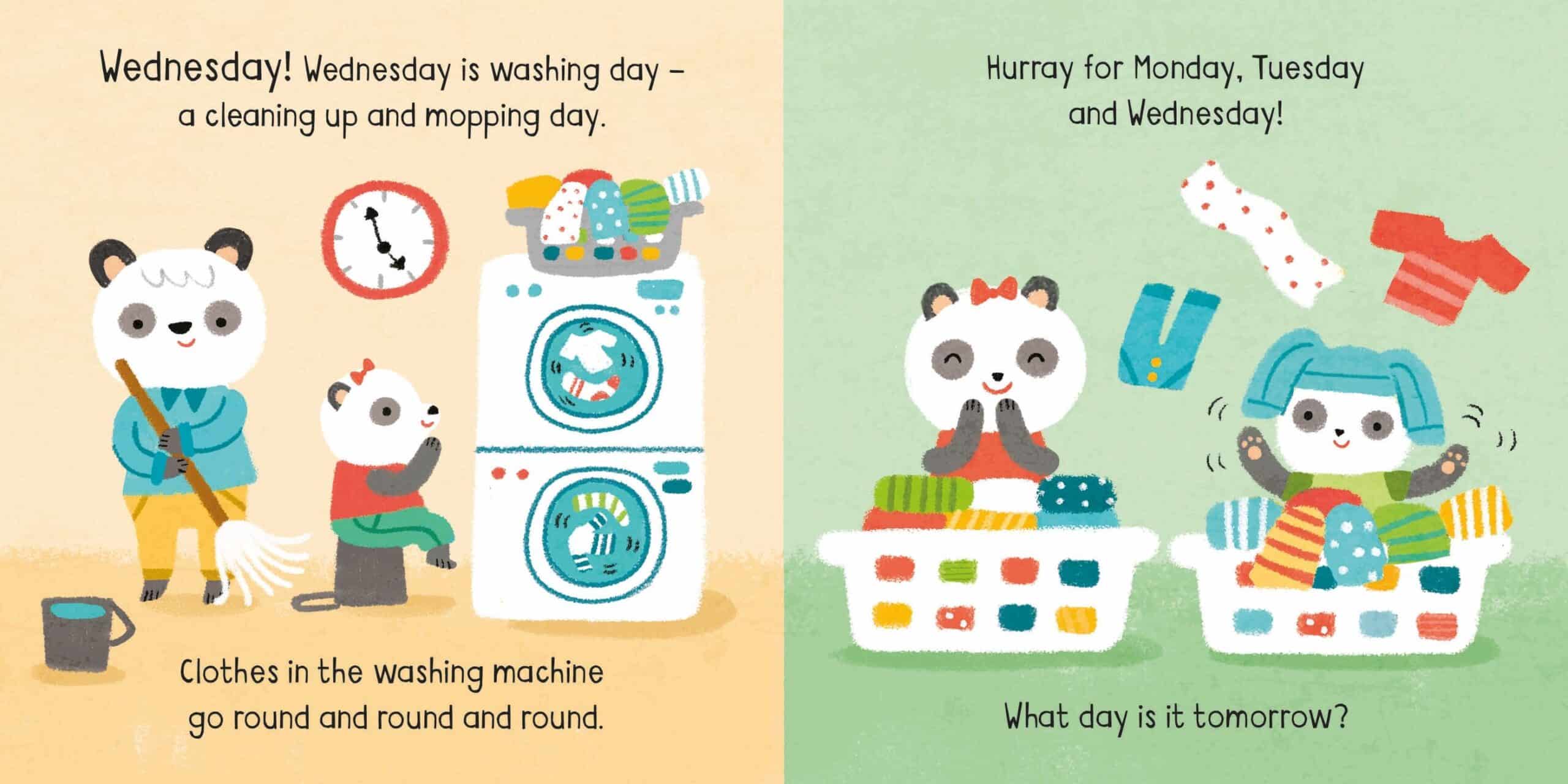 Carte pentru copii - Little Board Books: Days of the week