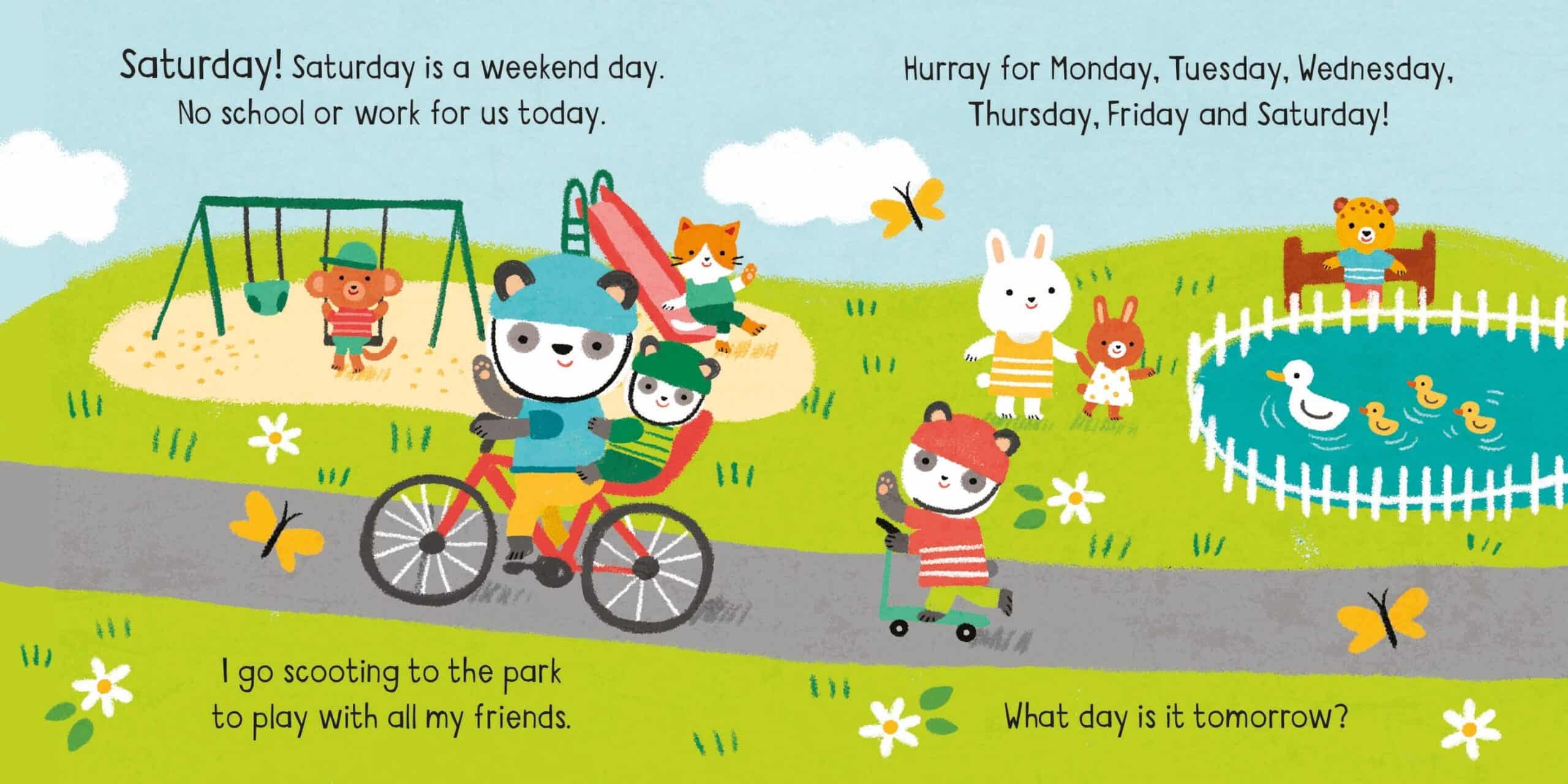 Carte pentru copii - Little Board Books: Days of the week