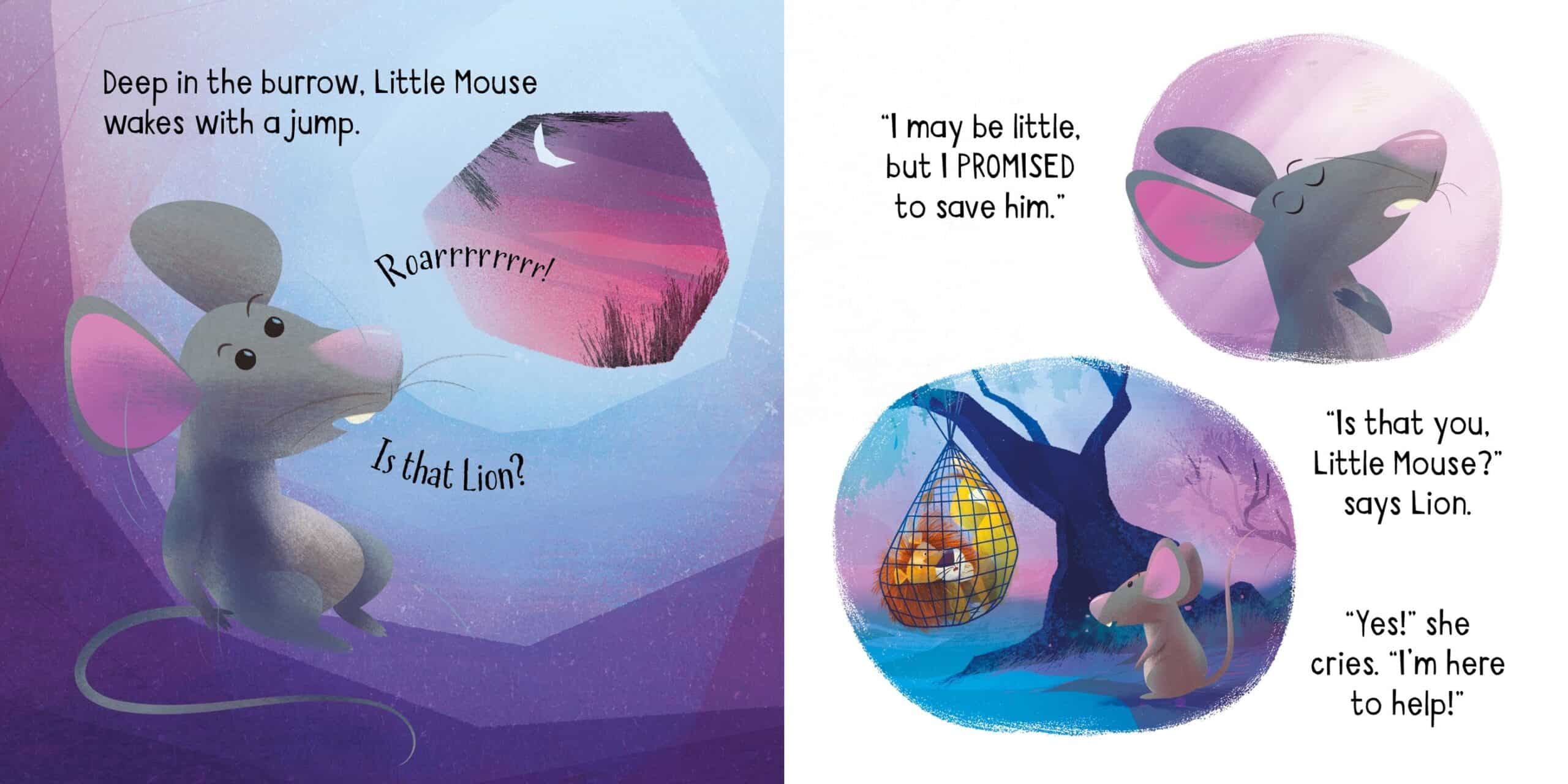 Carte pentru copii - Little Board Books: The Lion and the Mouse