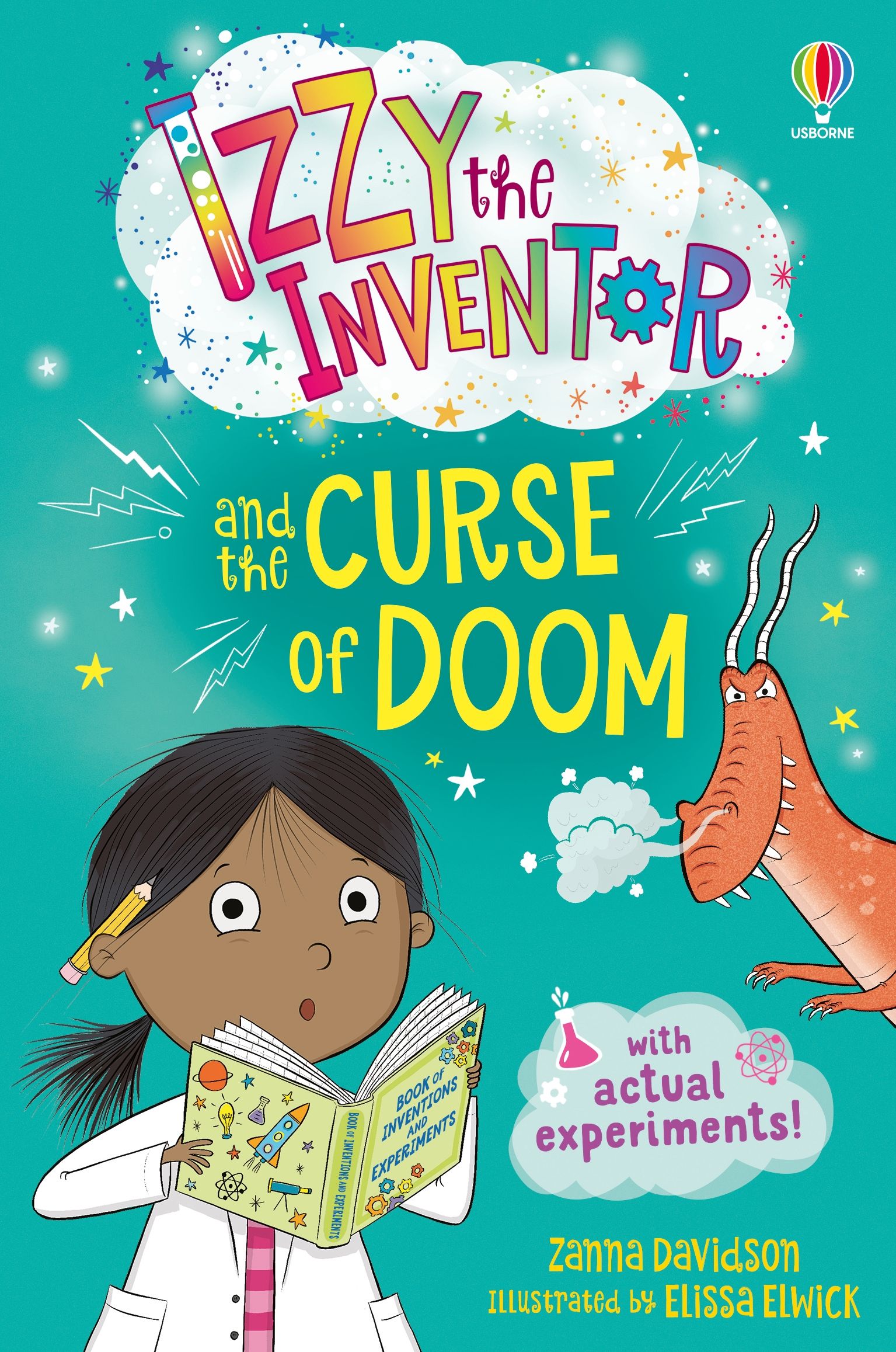 Carte pentru copii, Usborne, Izzy the Inventor and the Curse of Doom, 5+ ani