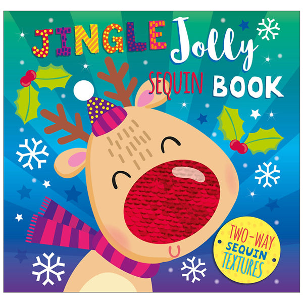 XMAS SEQUIN BOOKS - REINDEER