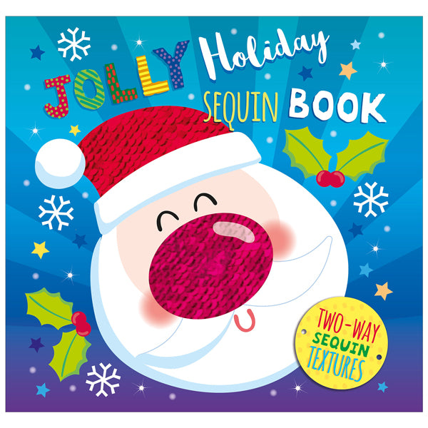 XMAS SEQUIN BOOKS - SANTA