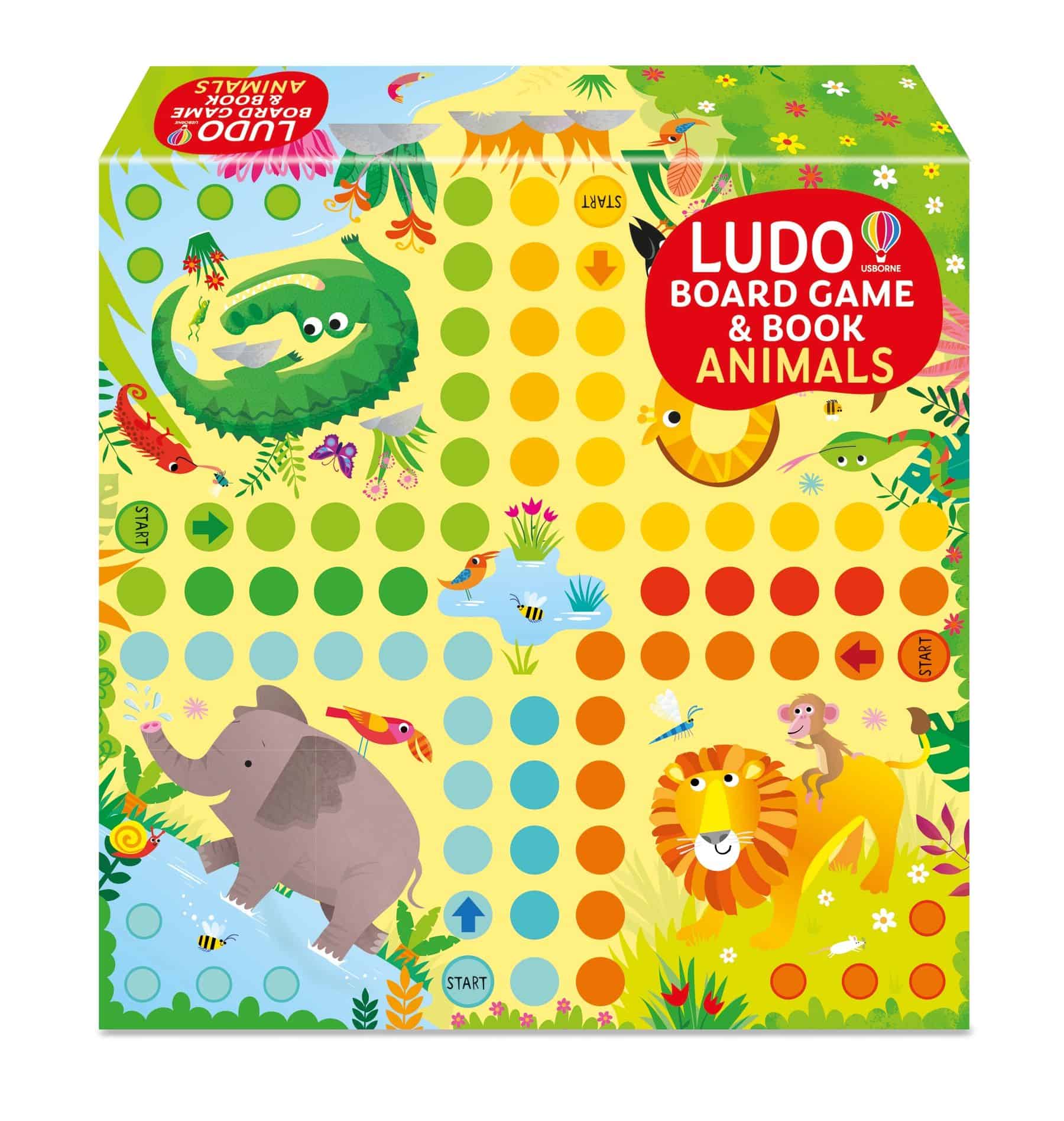 Carte pentru copii - Usborne Book & Board Game Animal Ludo