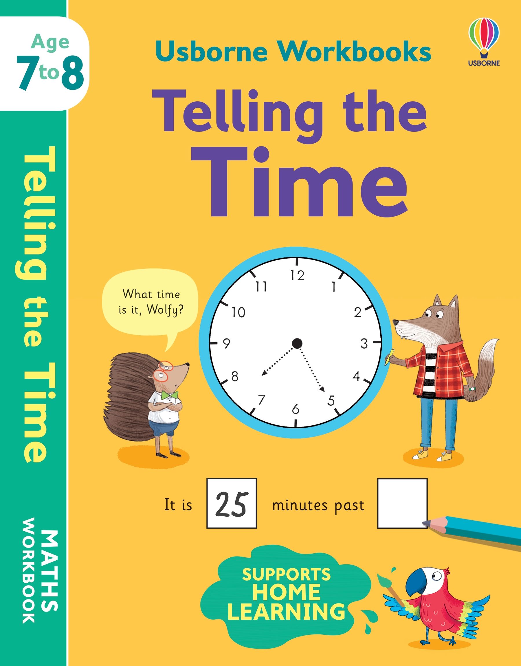 Carte pentru copii, Usborne, Workbooks Telling the Time, 7-8 ani+
