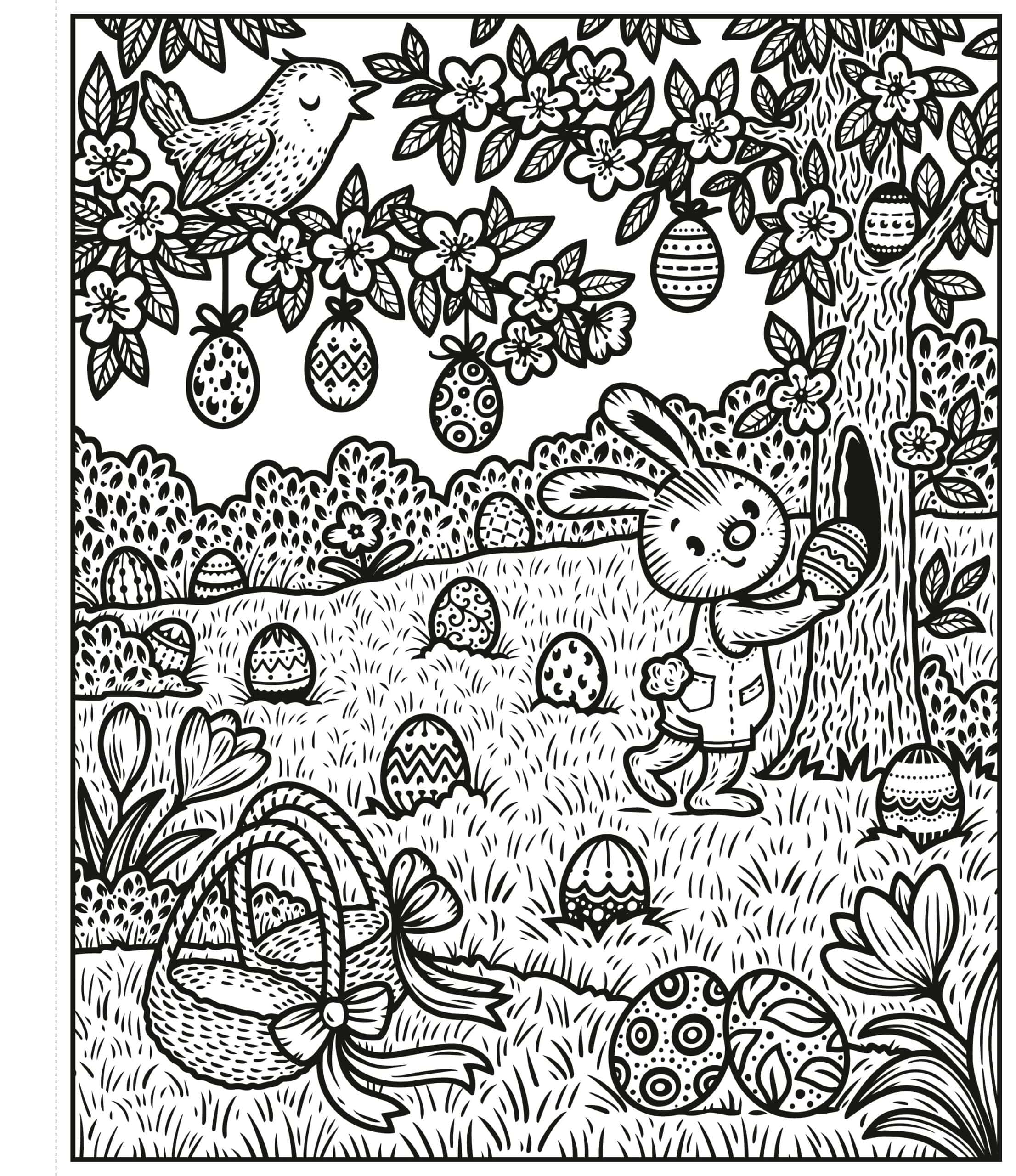 Carte de pictat cu apa pentru copii - Easter Magic Painting Book
