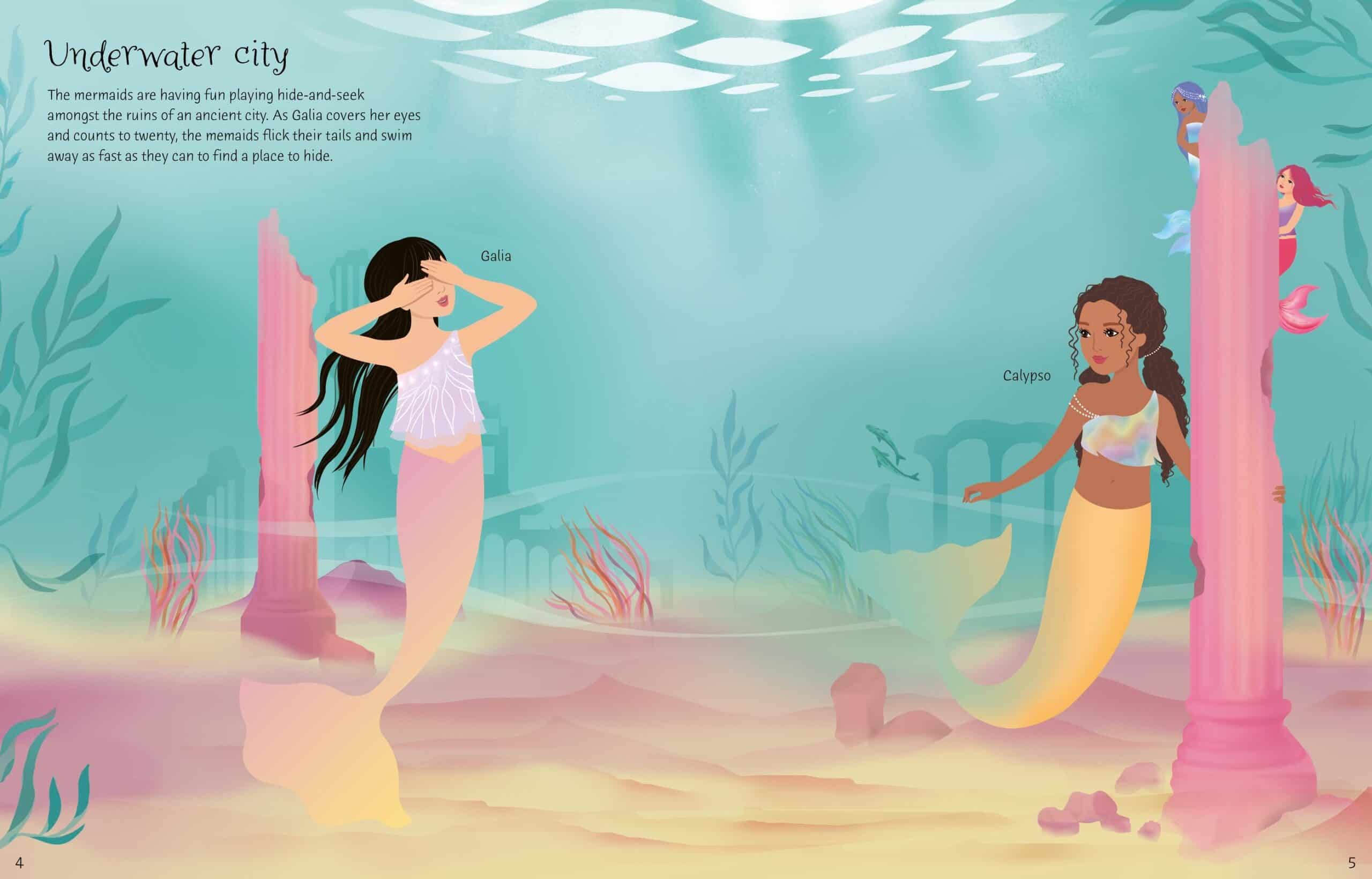 Carte pentru copii - Sticker Dolly Dressing Mermaid Kingdom