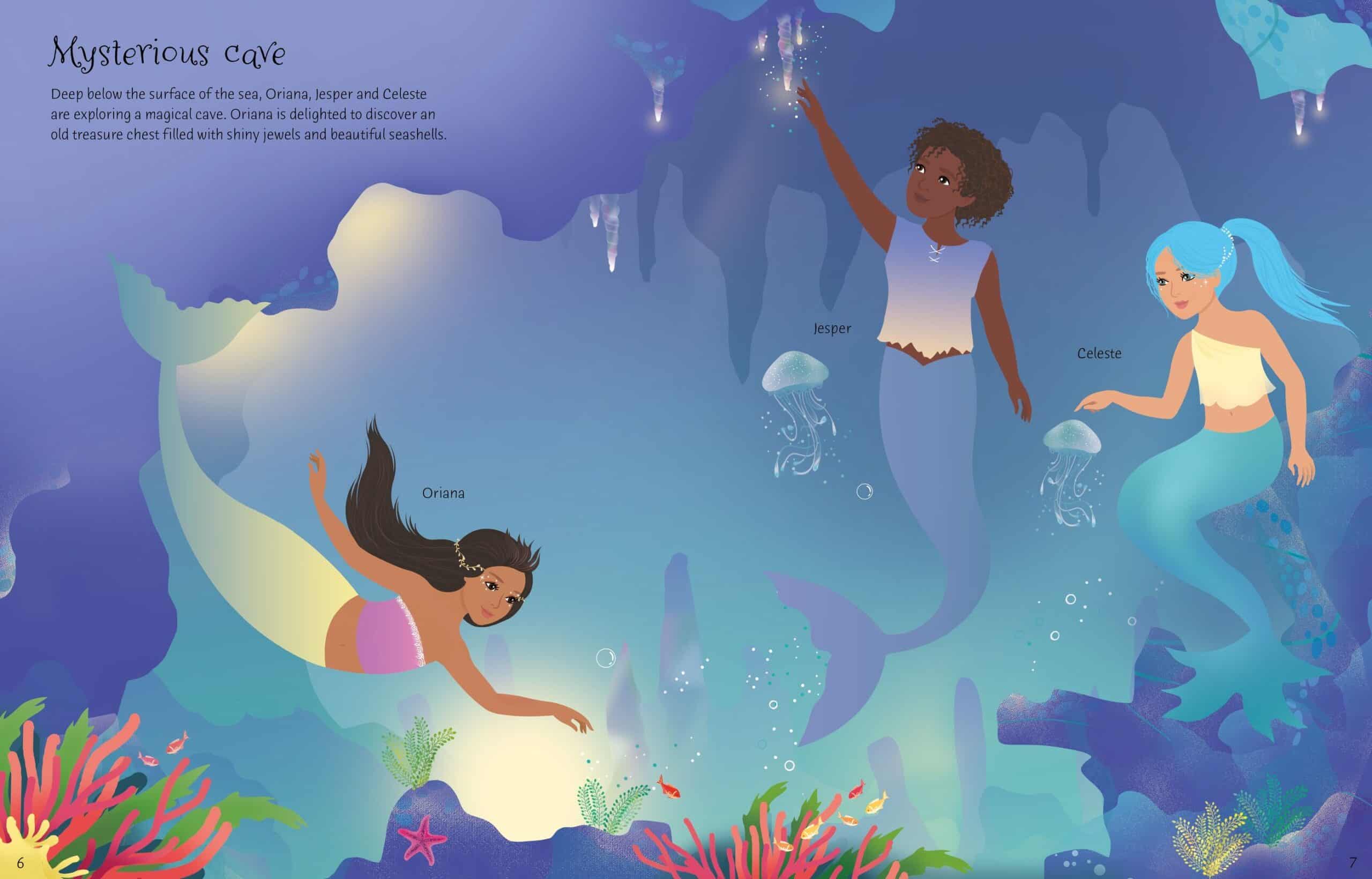 Carte pentru copii - Sticker Dolly Dressing Mermaid Kingdom