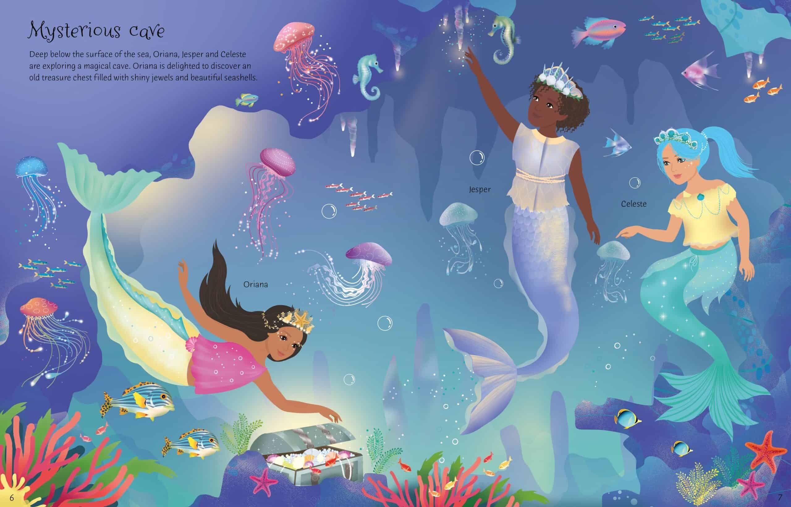 Carte pentru copii - Sticker Dolly Dressing Mermaid Kingdom