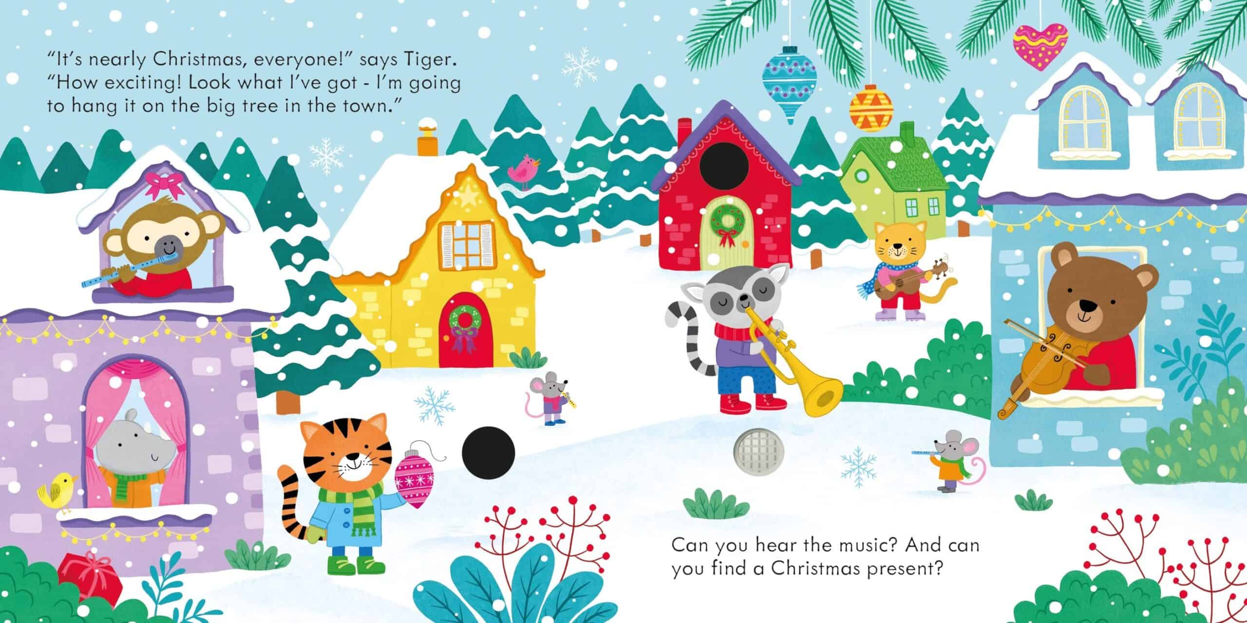 Carte muzicala - Christmas Sound Book, Usborne + 6 luni