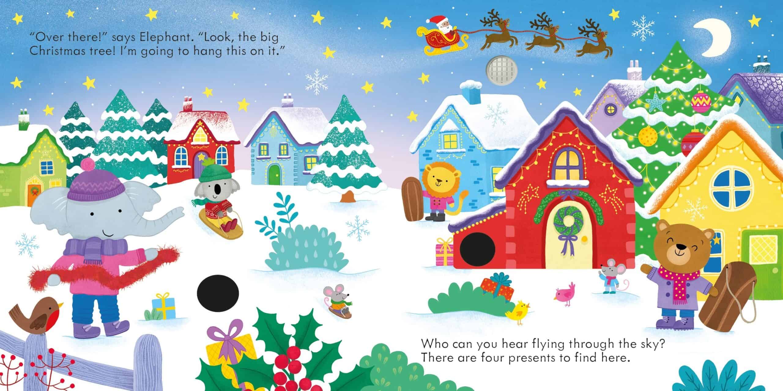 Carte muzicala - Christmas Sound Book, Usborne + 6 luni