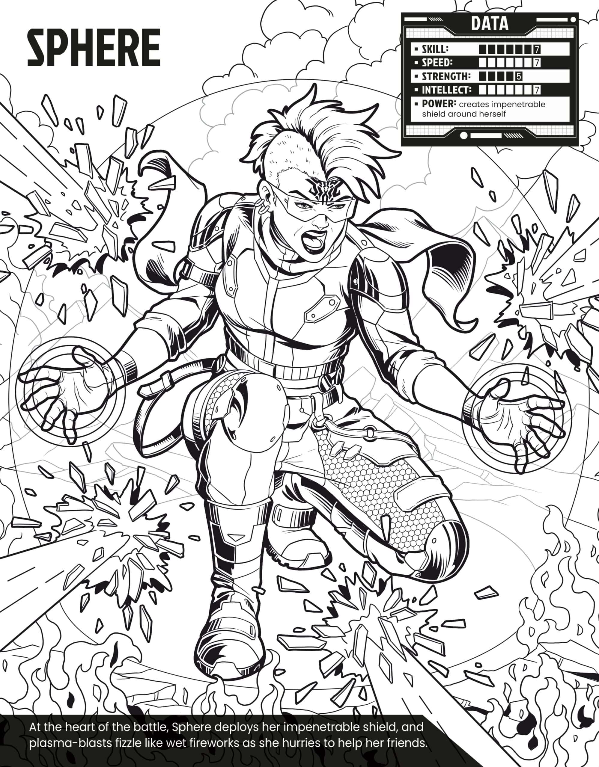 Carte pentru copii - Colour Your Own Superheroes