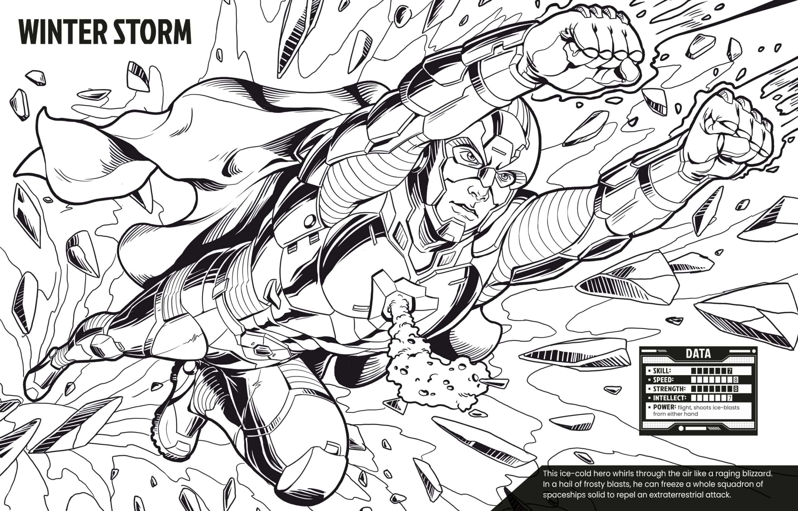 Carte pentru copii - Colour Your Own Superheroes
