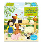 Poppy and Sam's Book and 3 Jigsaws Animals