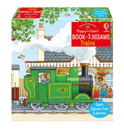Carte pentru copii, Usborne, Poppy and Sam's Book and 3 Jigsaws: Trains, 3+ ani