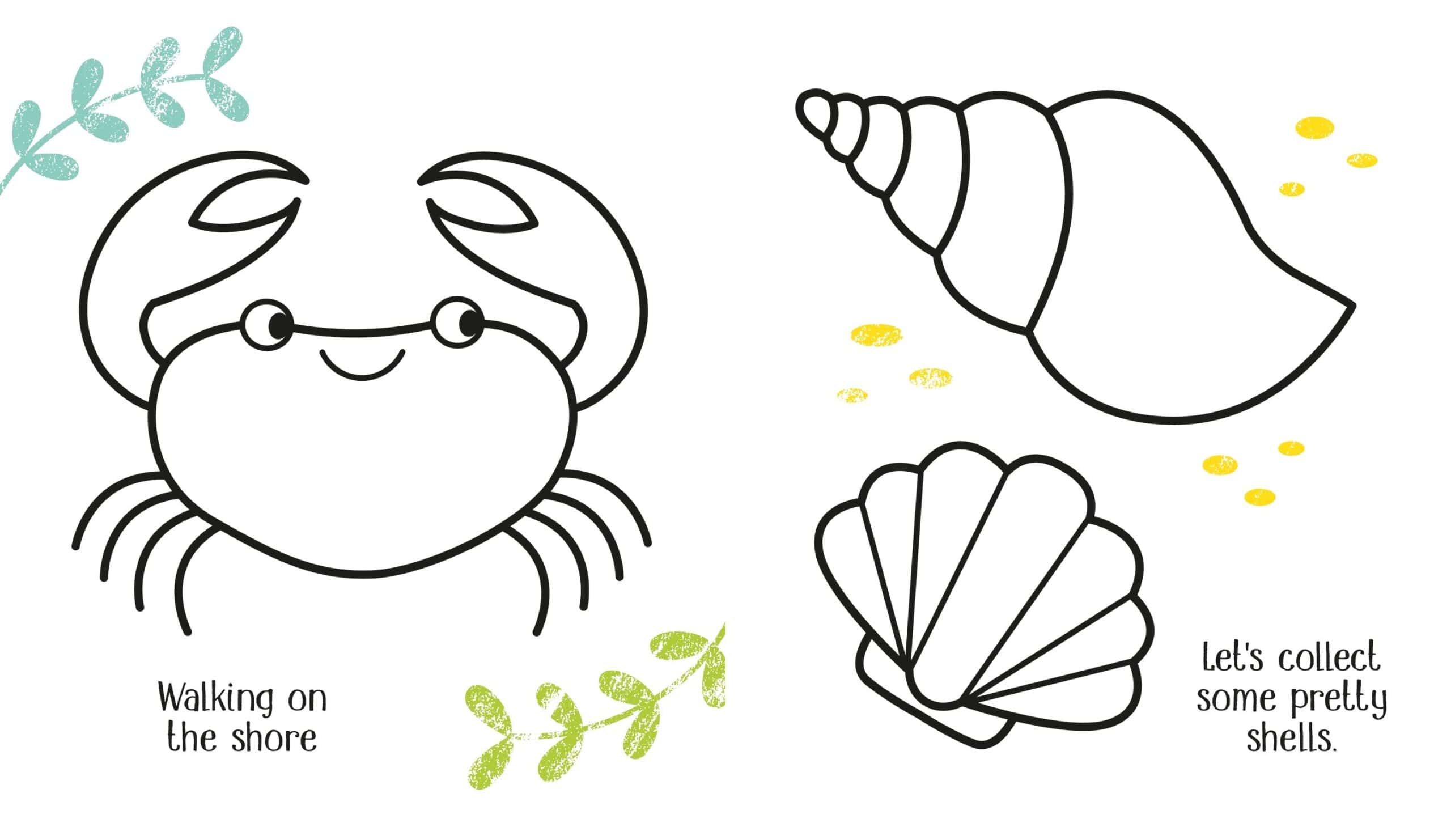 Carte pentru copii - First Colouring Seashore