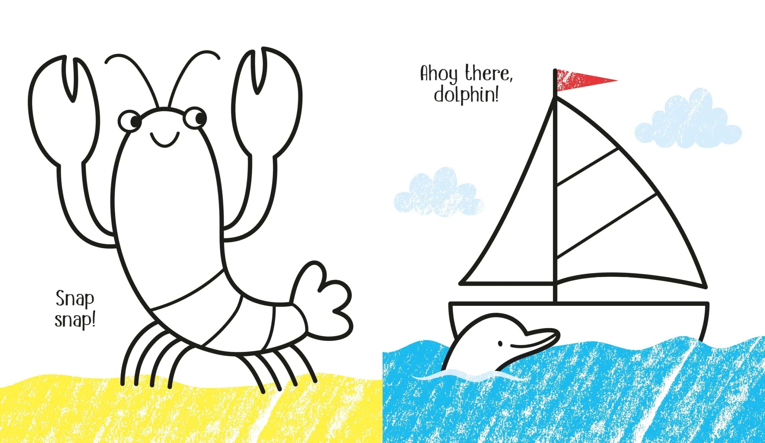 Carte pentru copii - First Colouring Seashore