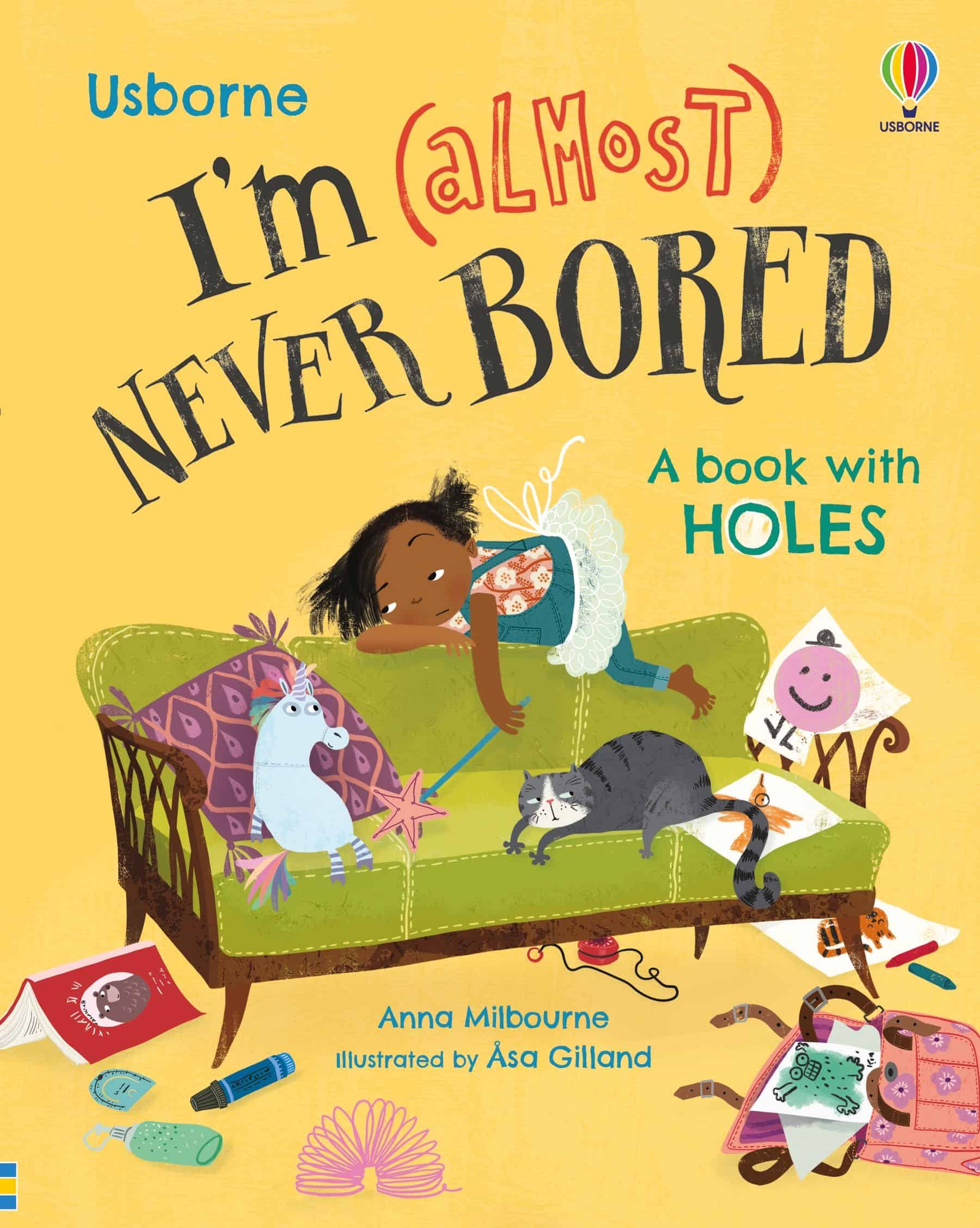 Carte pentru copii, Usborne, I'm (Almost) Never Bored, 3+ ani