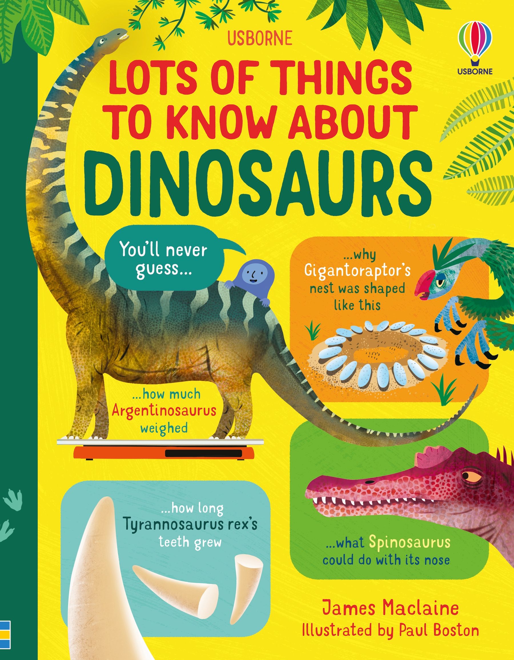 Carte pentru copii, Usborne, Lots of Things to Know About Dinosaurs, 6+ ani