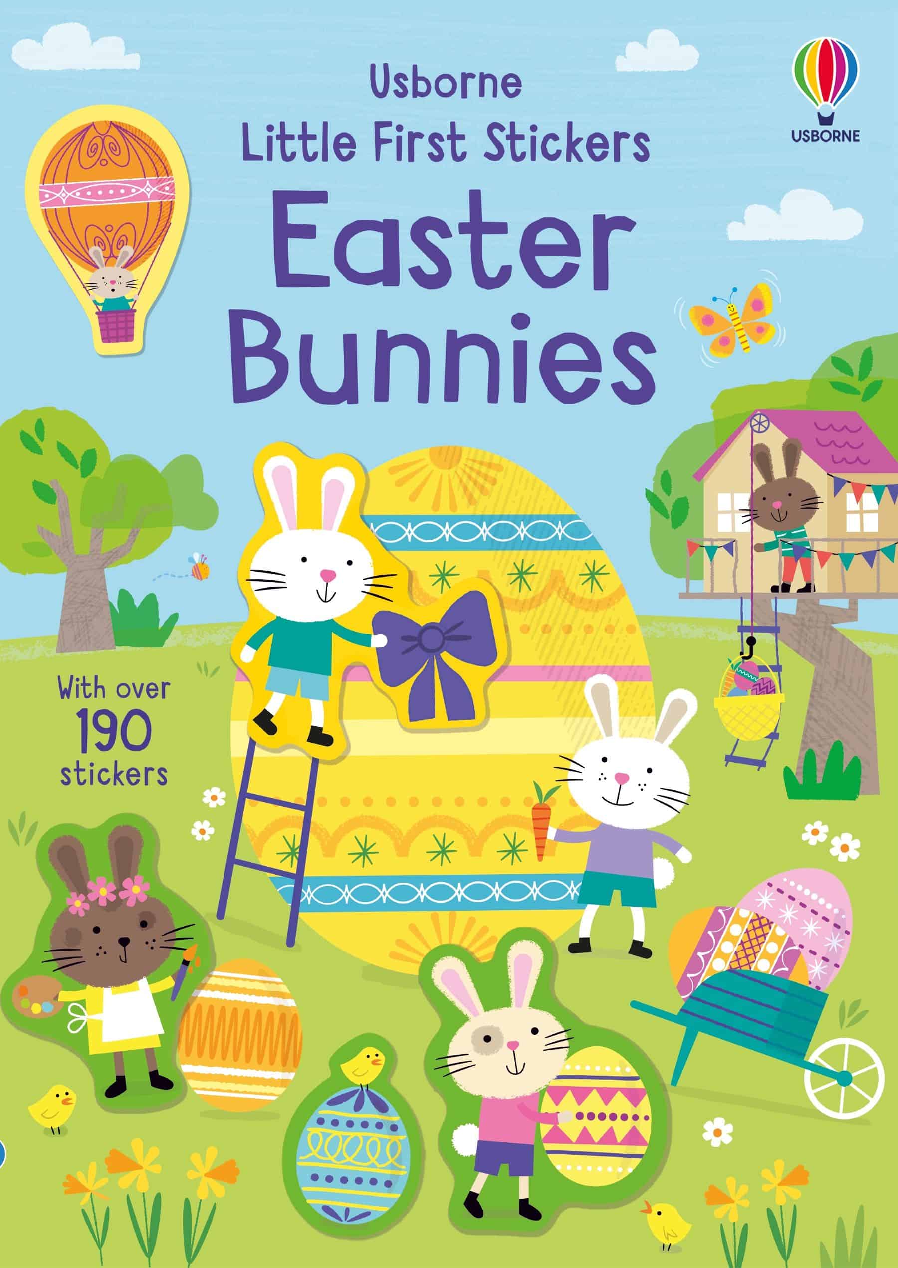 Carte pentru copii, Usborne, Little First Sticker Book Easter Bunnies, 3+ ani