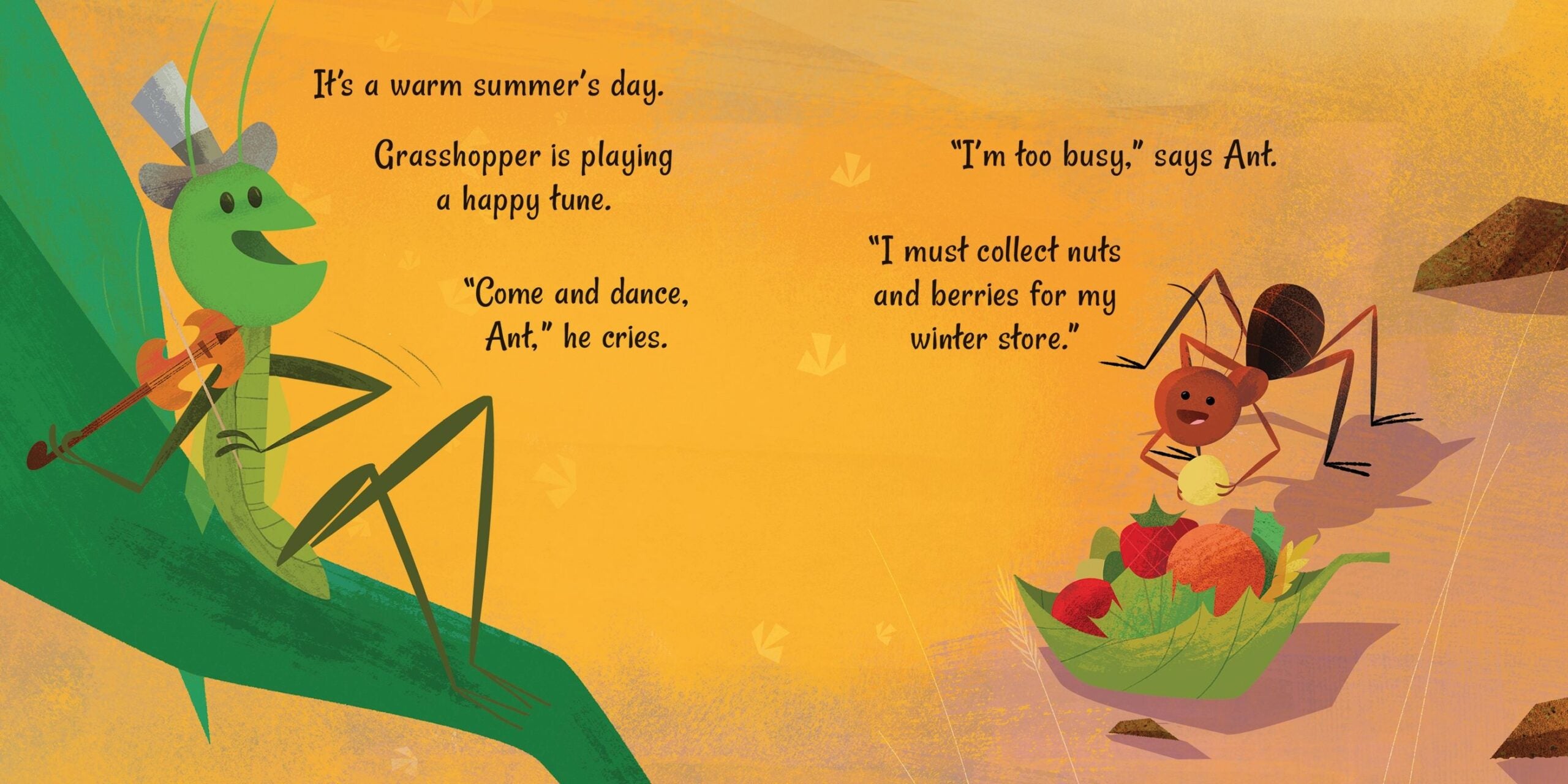 Carte pentru copii - The ant and the Grasshopper