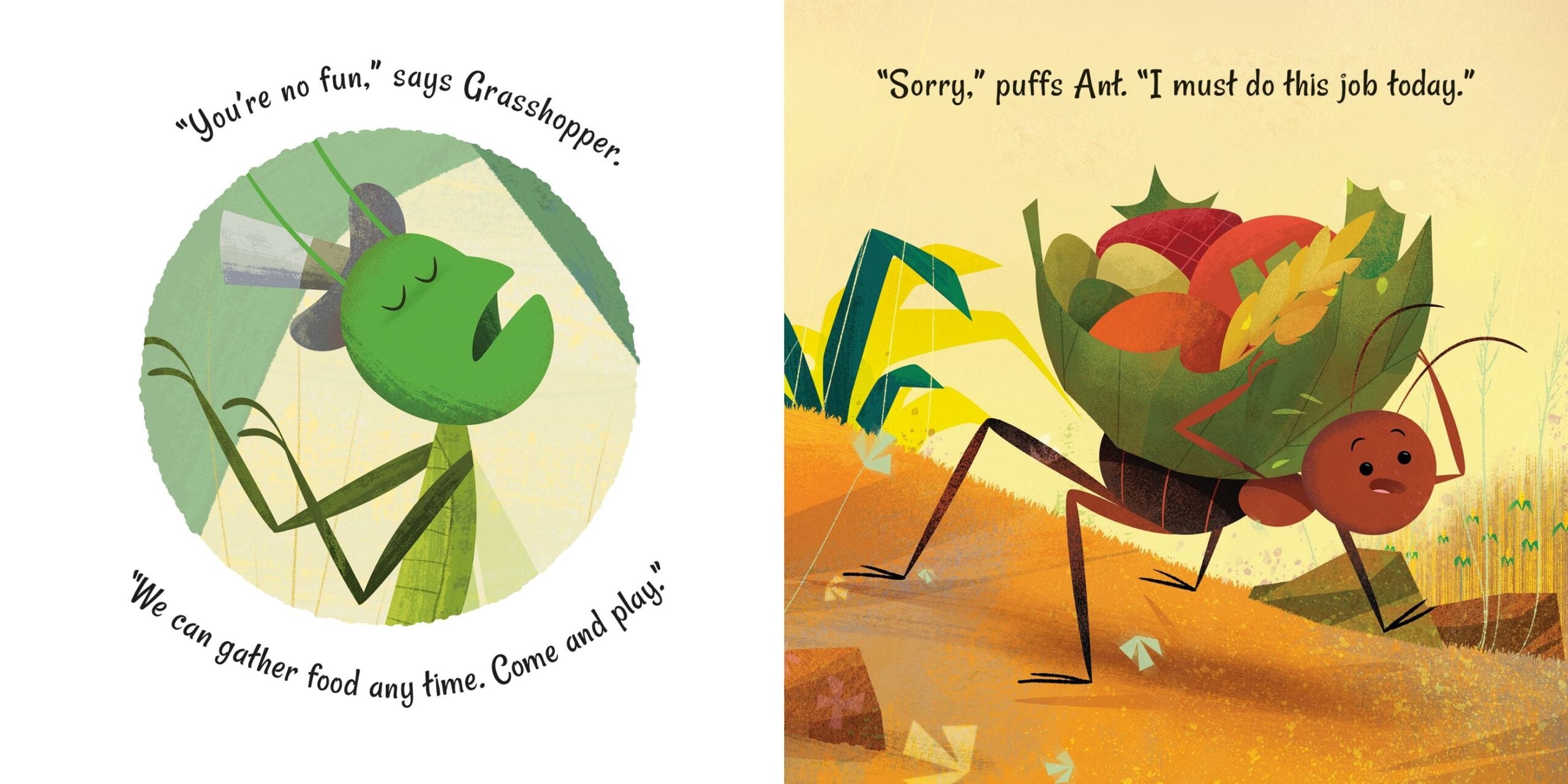 Carte pentru copii - The Ant and the Grasshopper