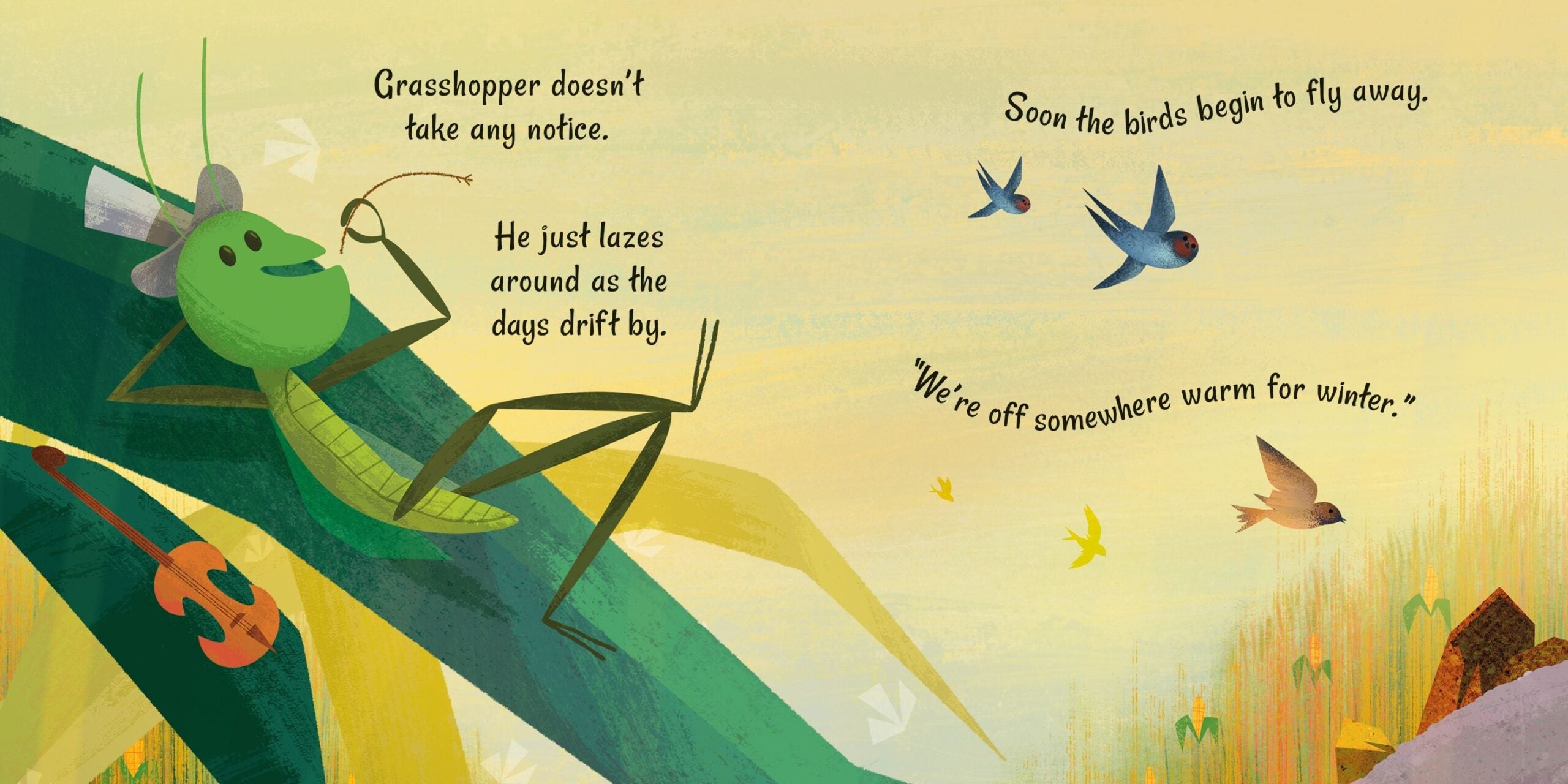 Carte pentru copii - The Ant and the Grasshopper