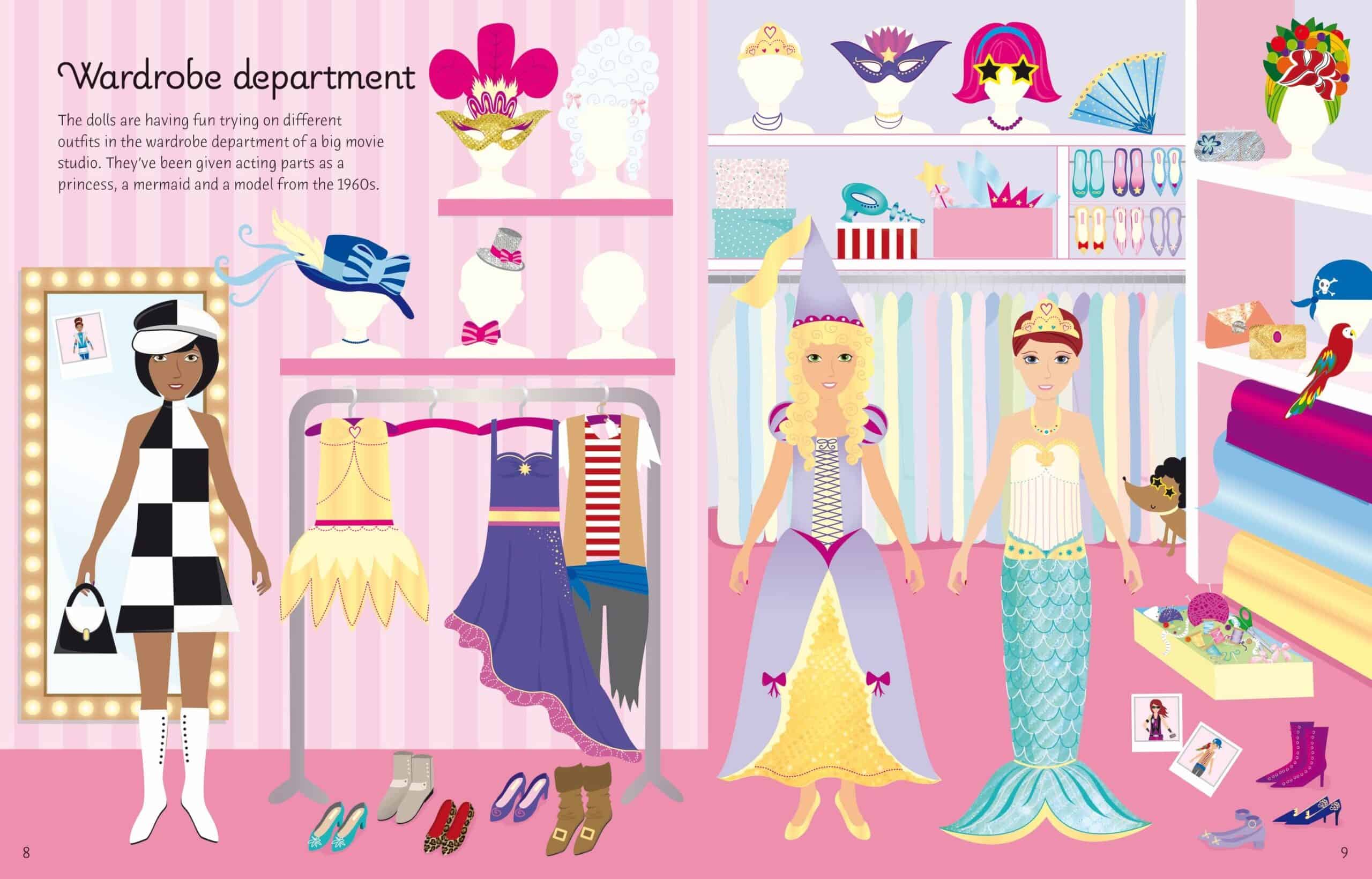 Carte pentru copii - Sticker Dolly Dressing Movie Stars