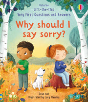 Carte pentru copii, Usborne, Very First Questions & Answers: Why should I say sorry?, 3+ ani