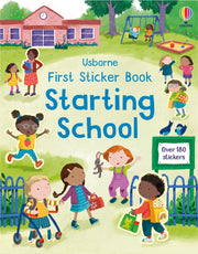 Carte pentru copii, Usborne, First Sticker Book Starting School, 3+ ani