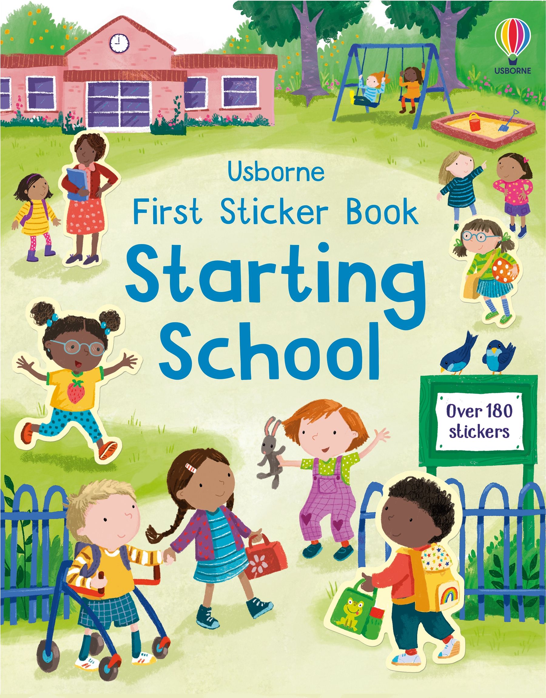Carte pentru copii, Usborne, First Sticker Book Starting School, 3+ ani