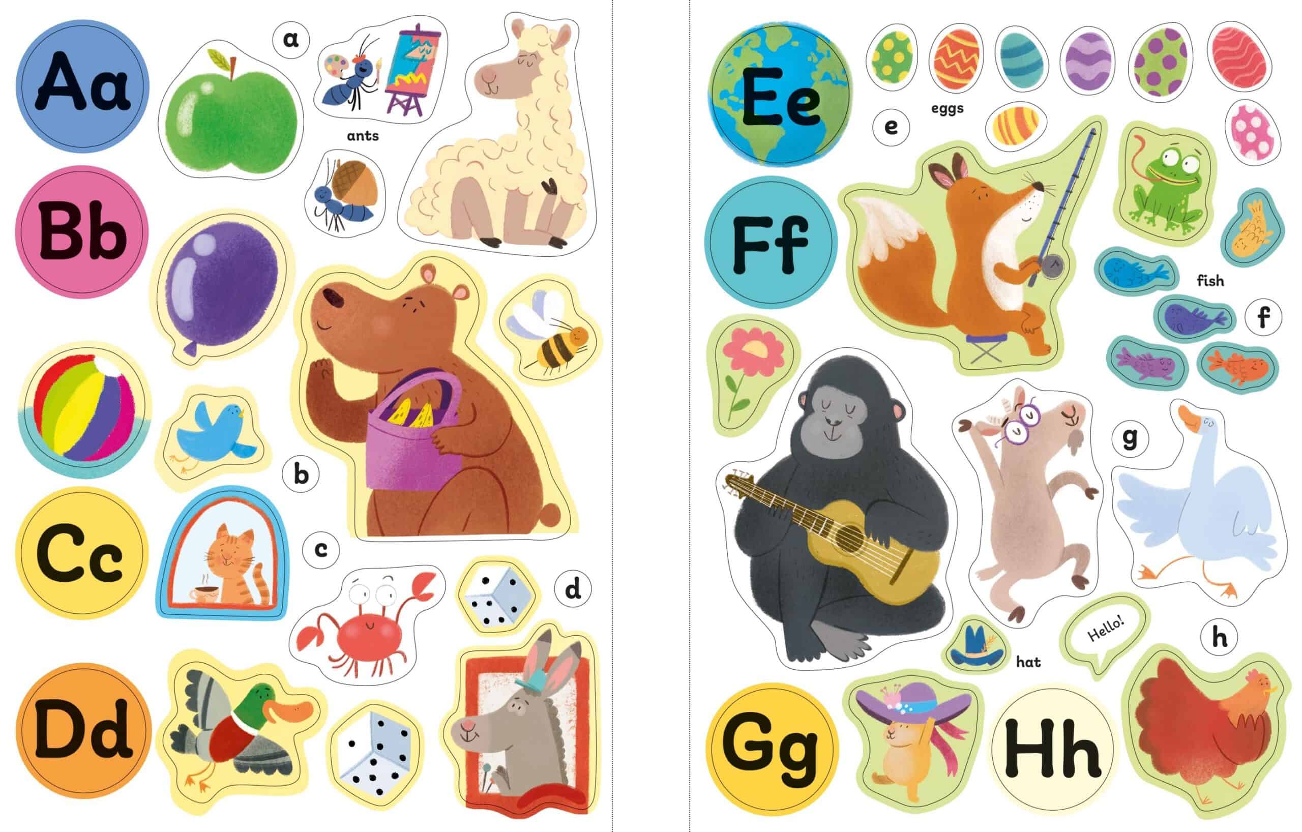 Carte pentru copii - FIRST STICKER BOOK ABC