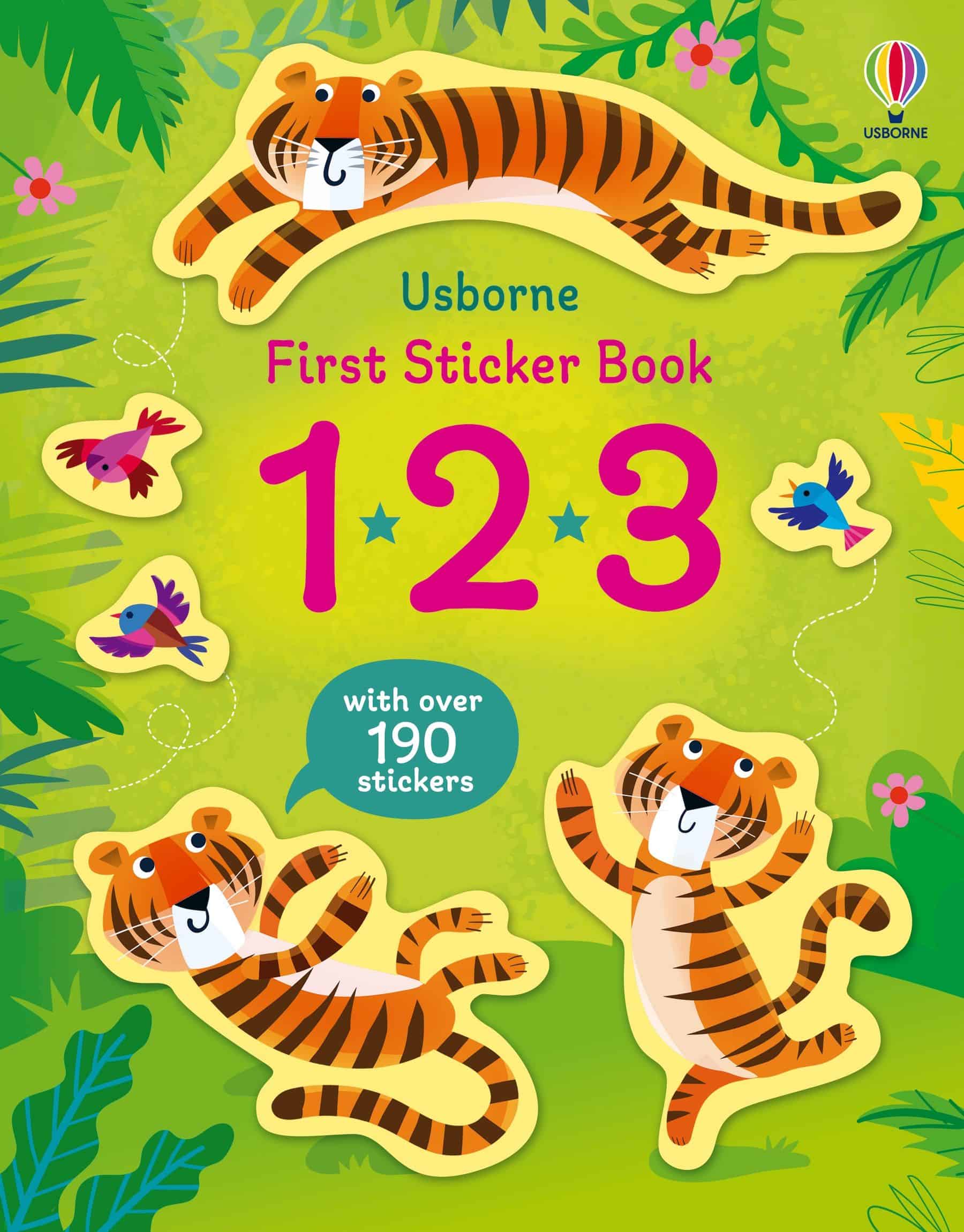 Carte pentru copii - First Sticker Book 123