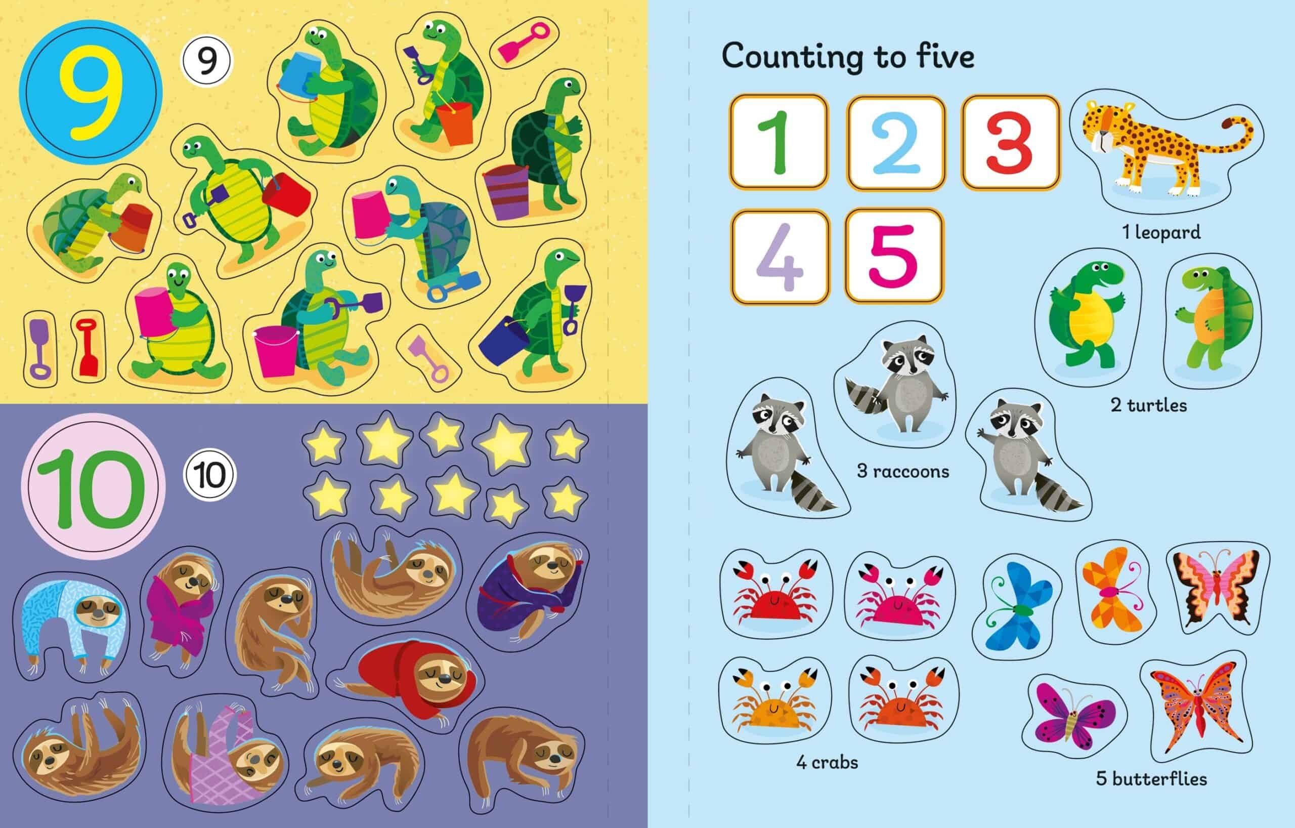 Carte pentru copii - First Sticker Book 123
