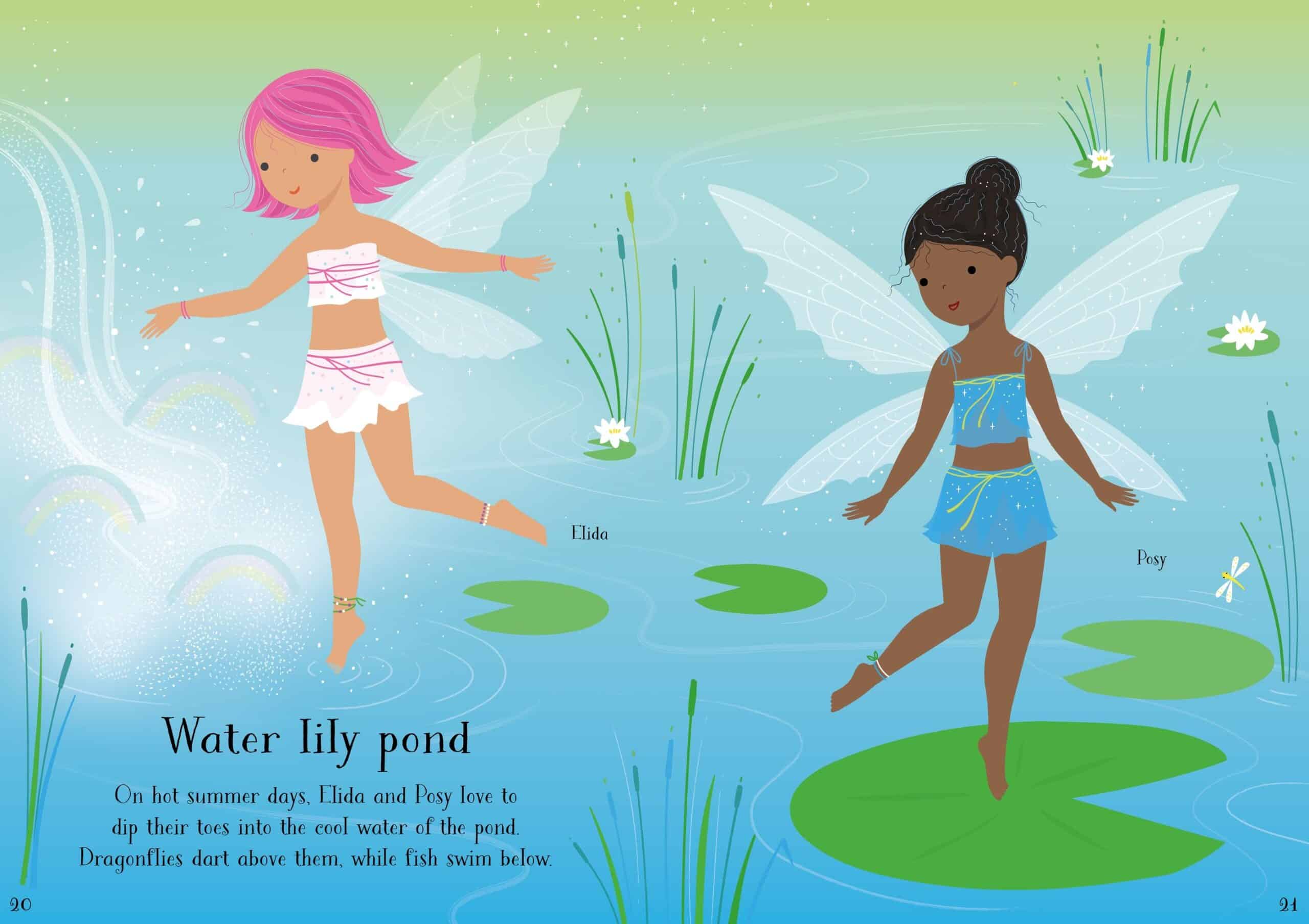 Carte pentru copii - Little Sticker Dolly Dressing Summertime fairies