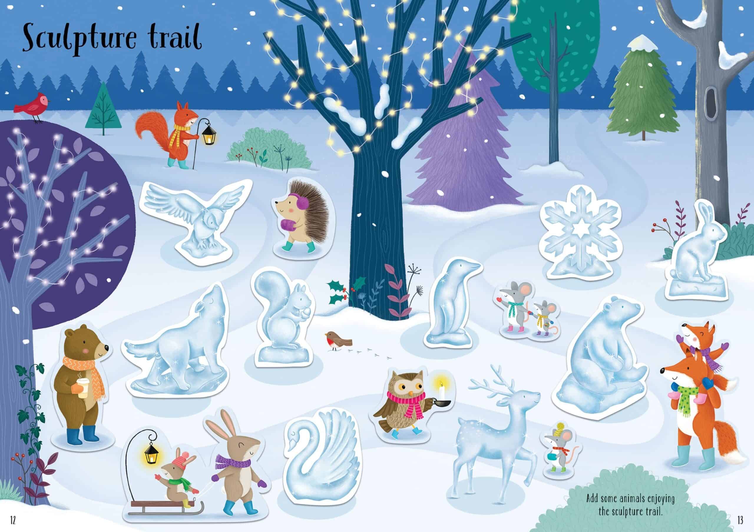 Carte pentru copii - Sparkly Winter Sticker Book