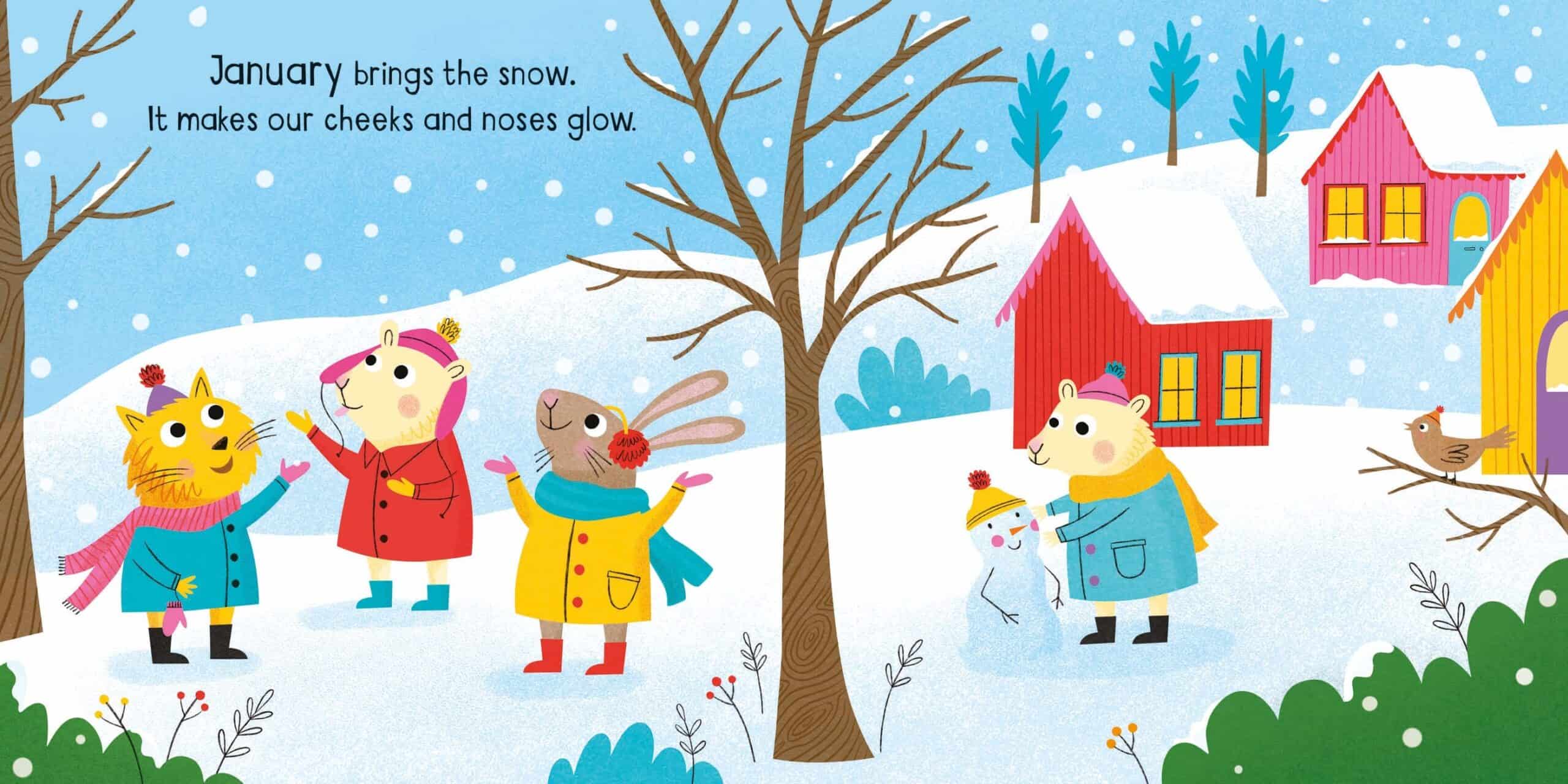 Carte pentru copii - Little Board Books Months of the Year