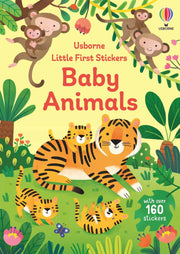 Carte pentru copii, Usborne, Little First Stickers Baby Animals, 3+ ani