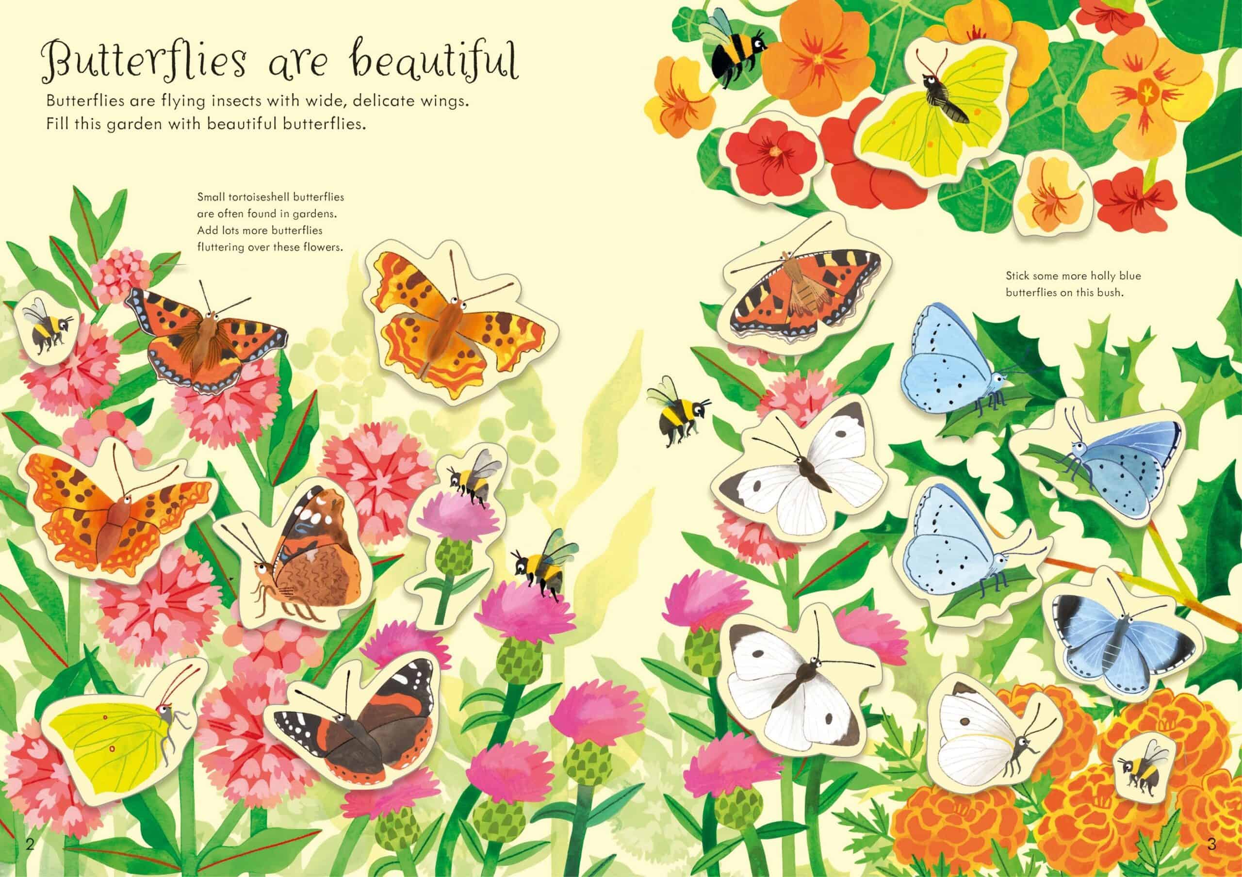 Carte pentru copii - Little First Stickers Butterflies
