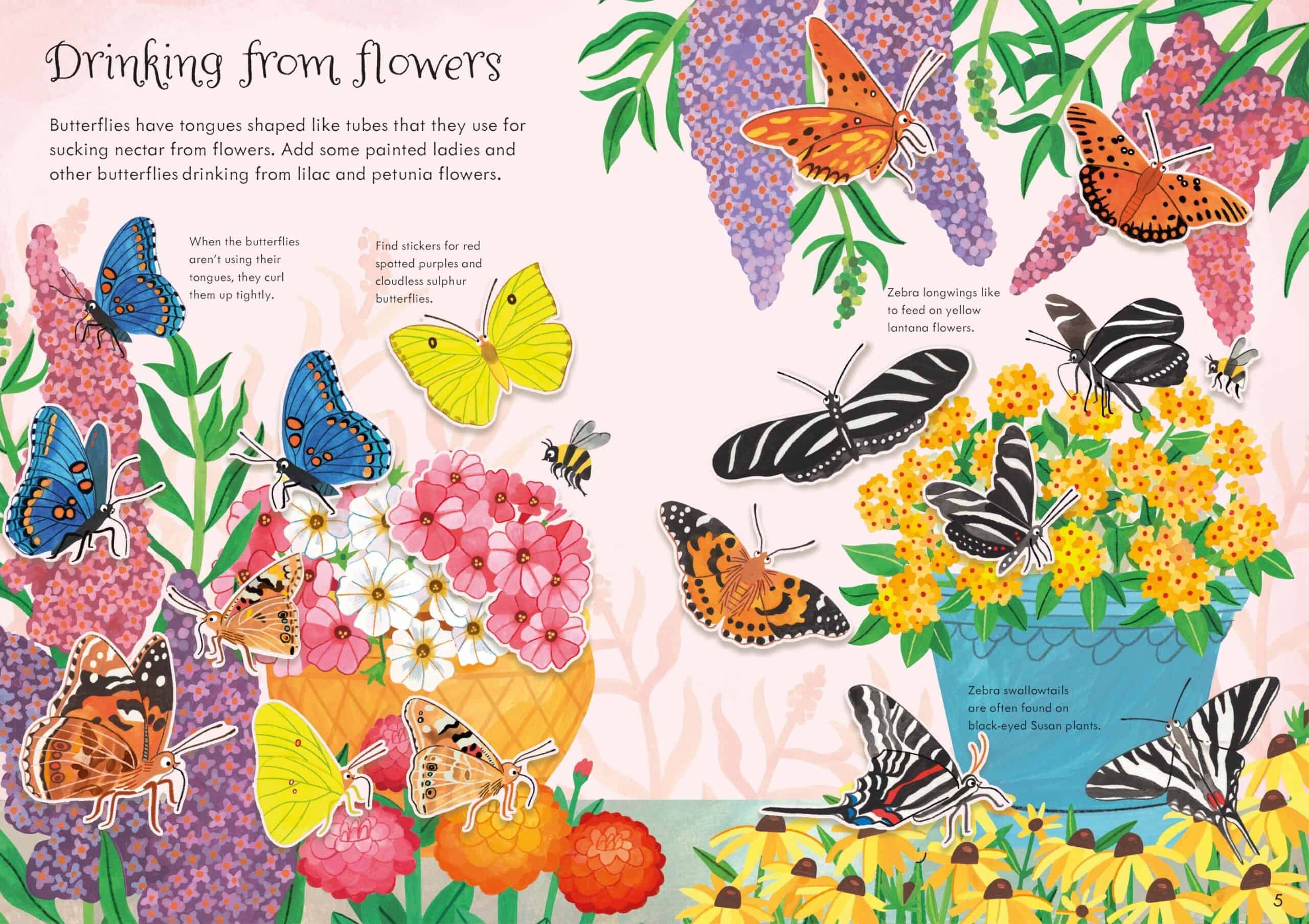 Carte pentru copii - Little First Stickers Butterflies