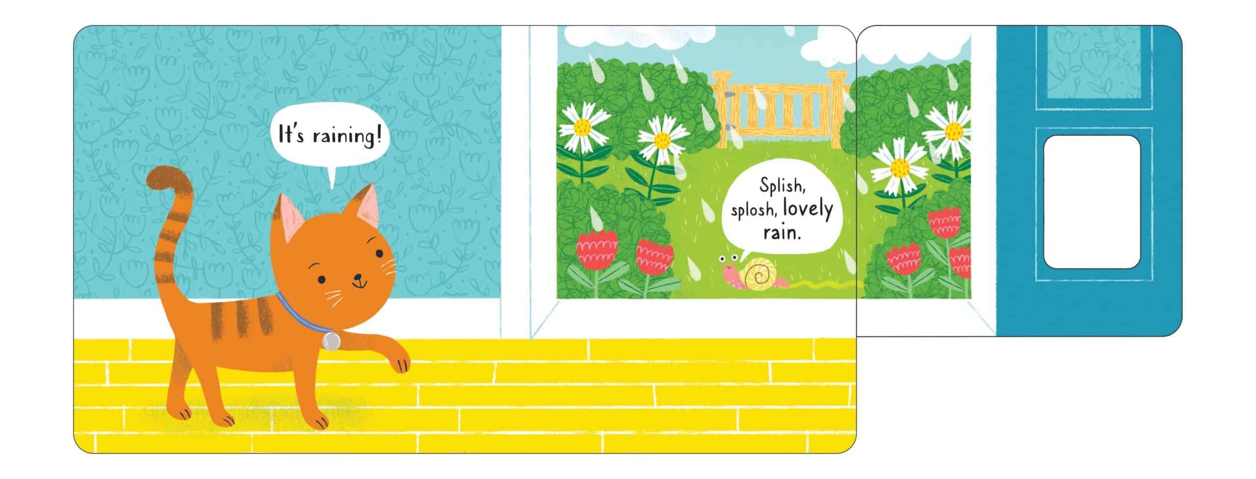 Carte pentru copii - Baby books BIG flap book: On a Raindy day