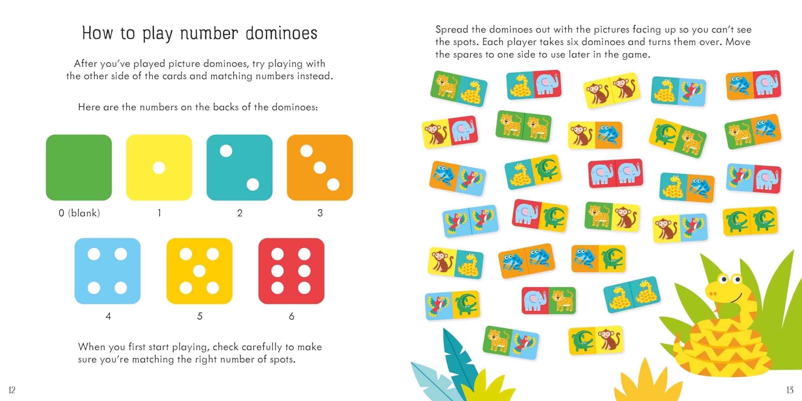 Carte pentru copii - Animal Dominoes Game