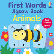 Carte puzzle - First Words Jigsaw Book: Animals, Usborne