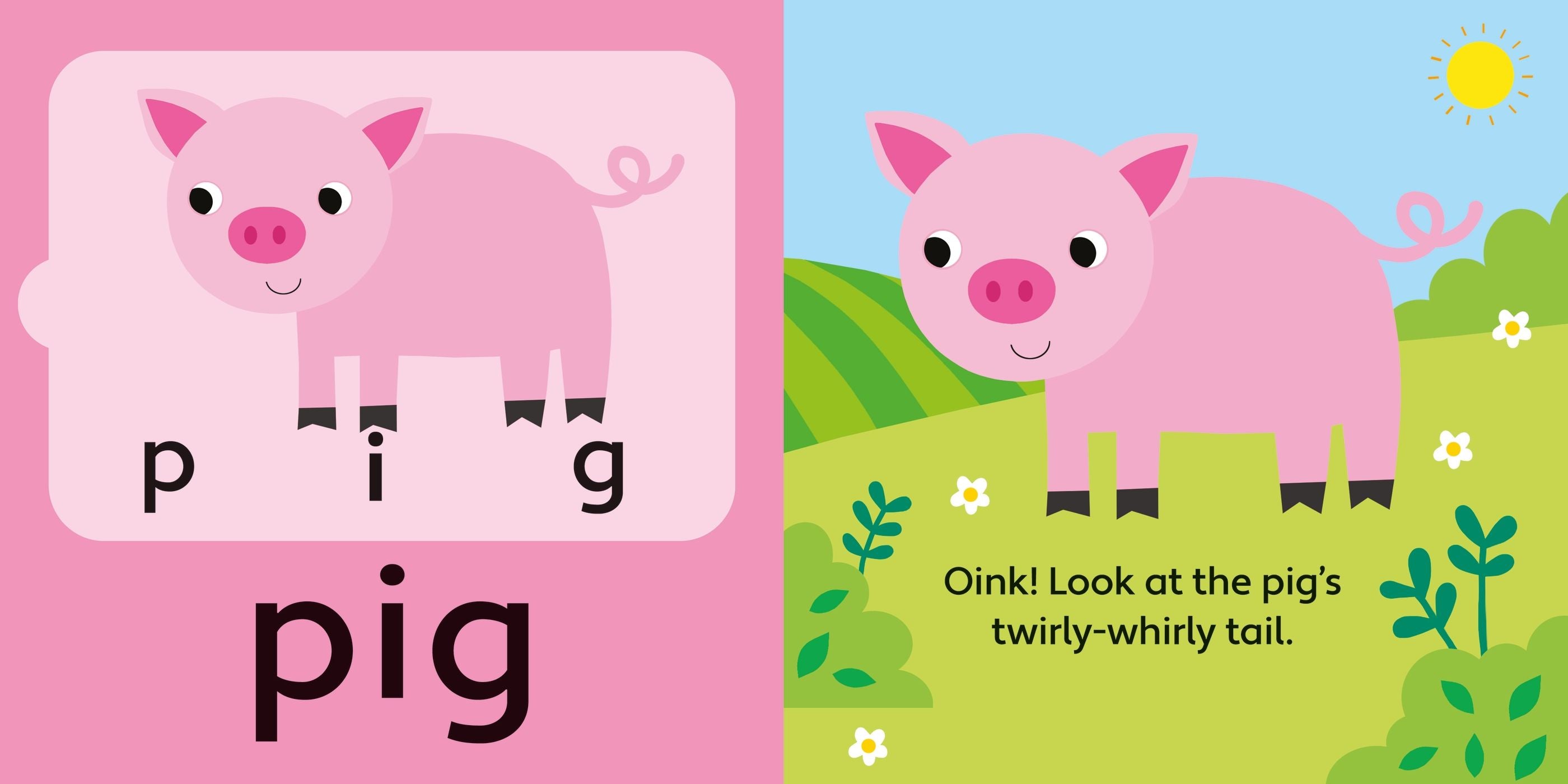 Carte puzzle - First Words Jigsaw Book: Farm, Usborne