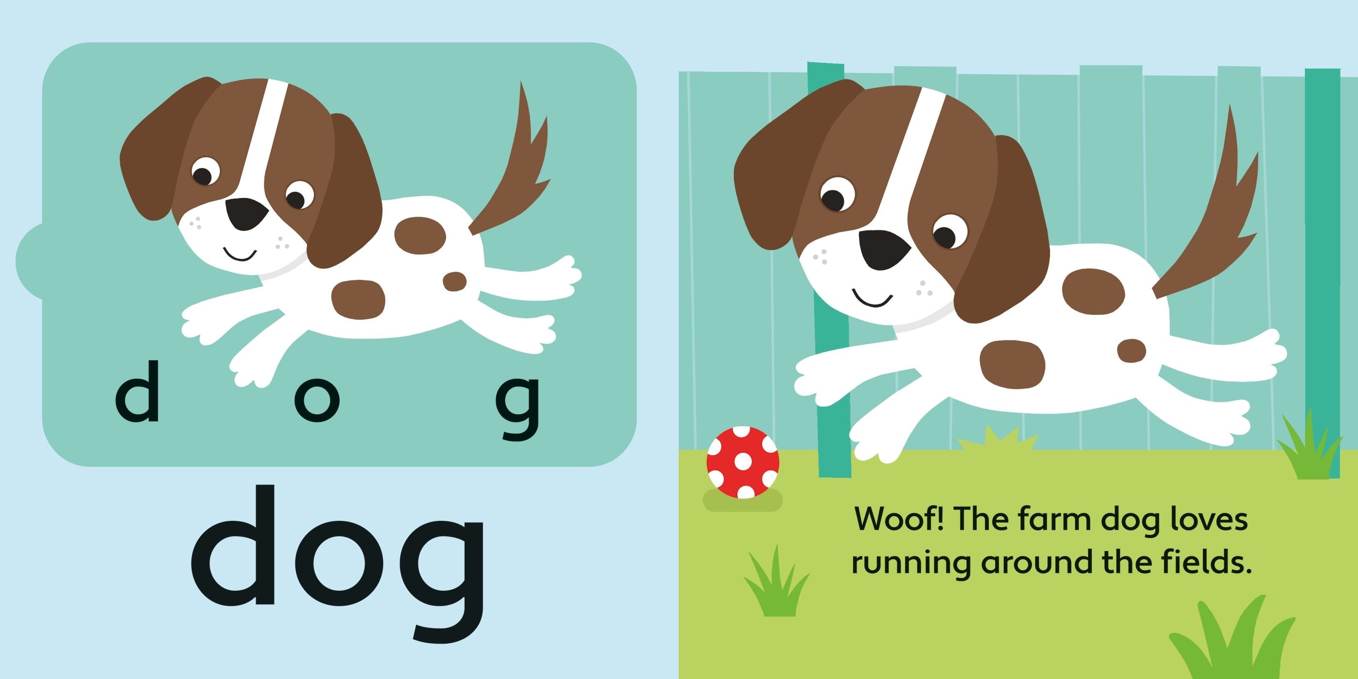 Carte puzzle - First Words Jigsaw Book: Farm, Usborne