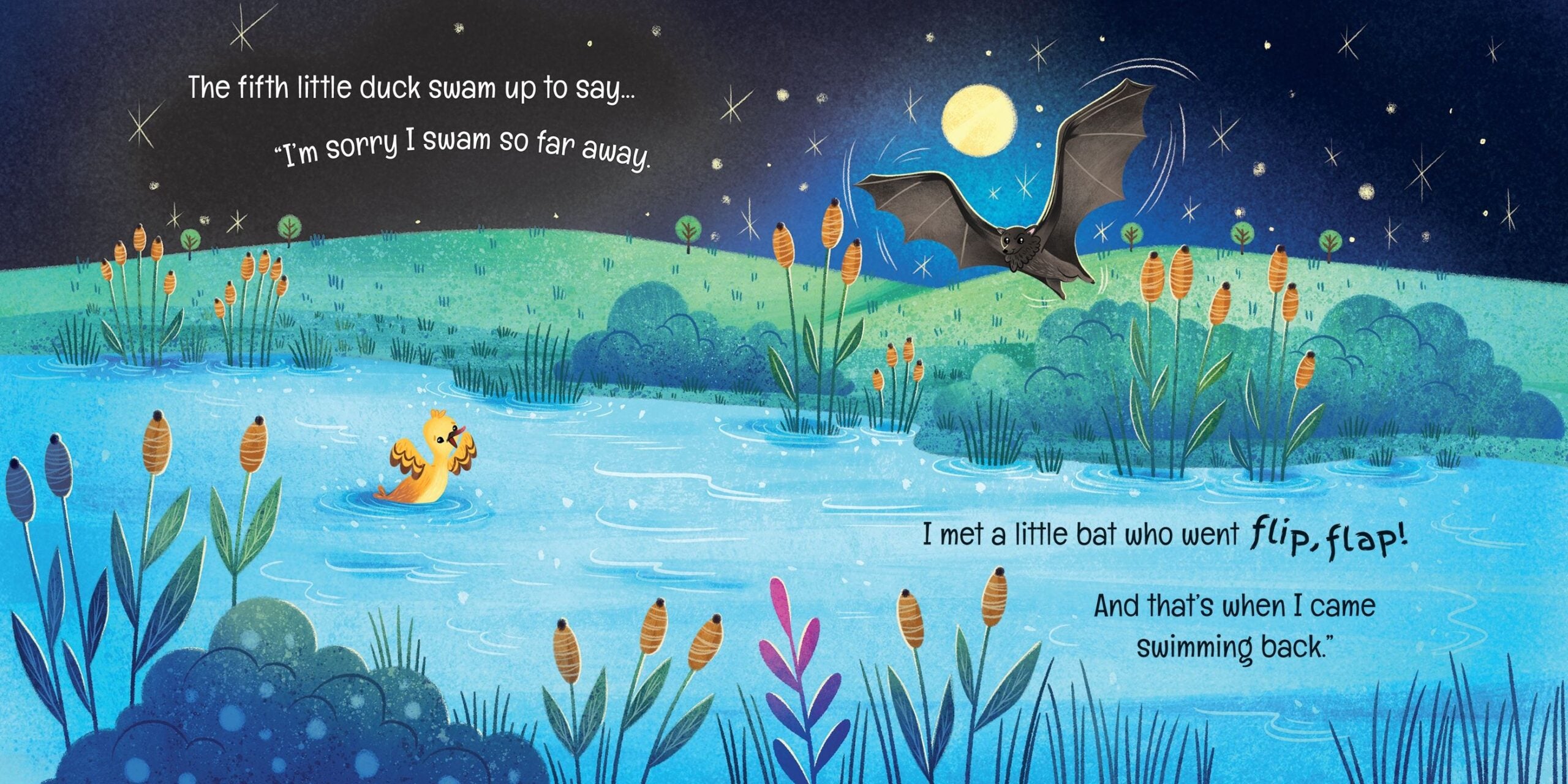 Carte Five Little Ducks went swimming one day, Usborne, + 2 ani