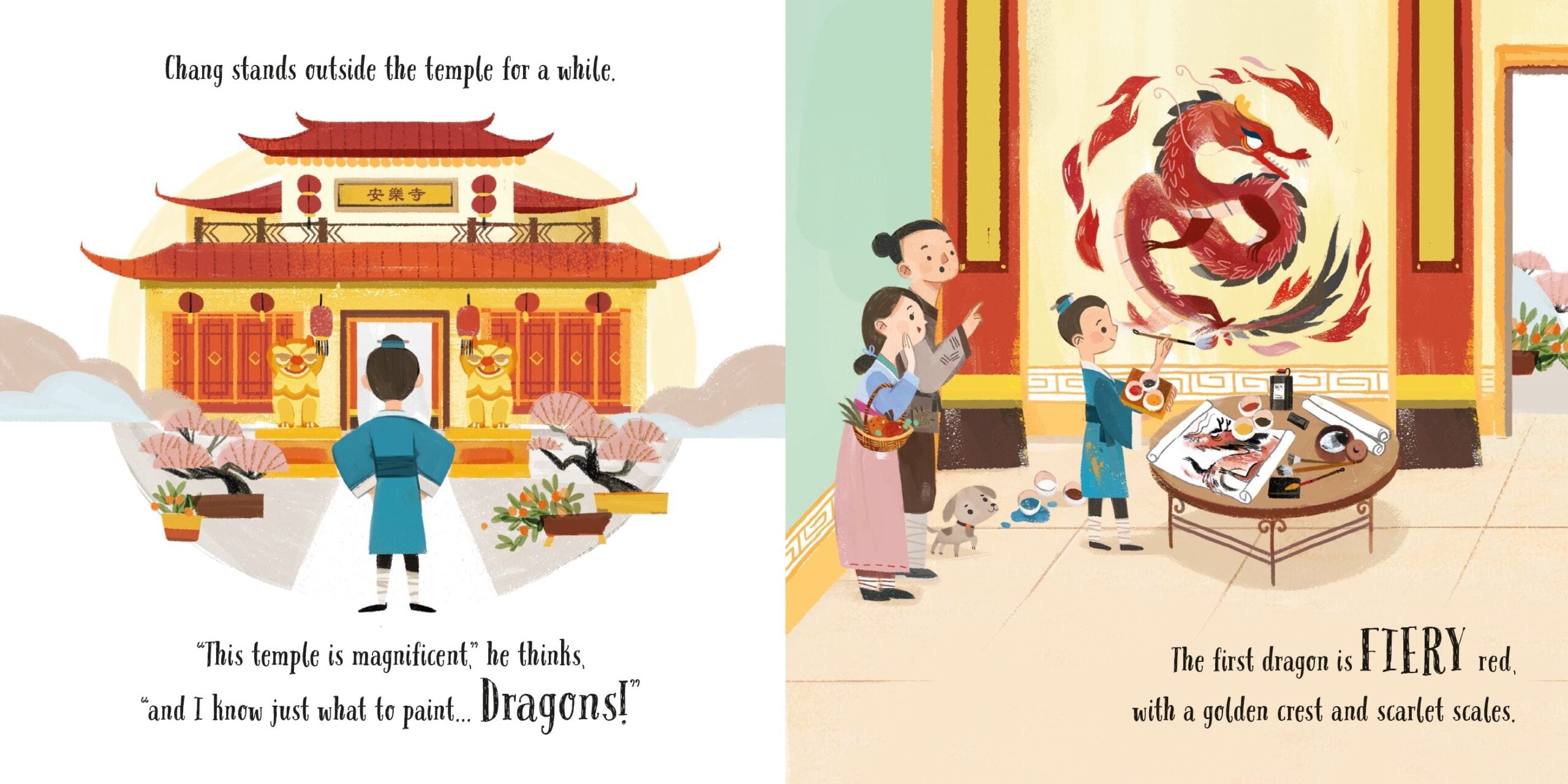 Carte The Dragon Painter, Usborne, + 18 luni