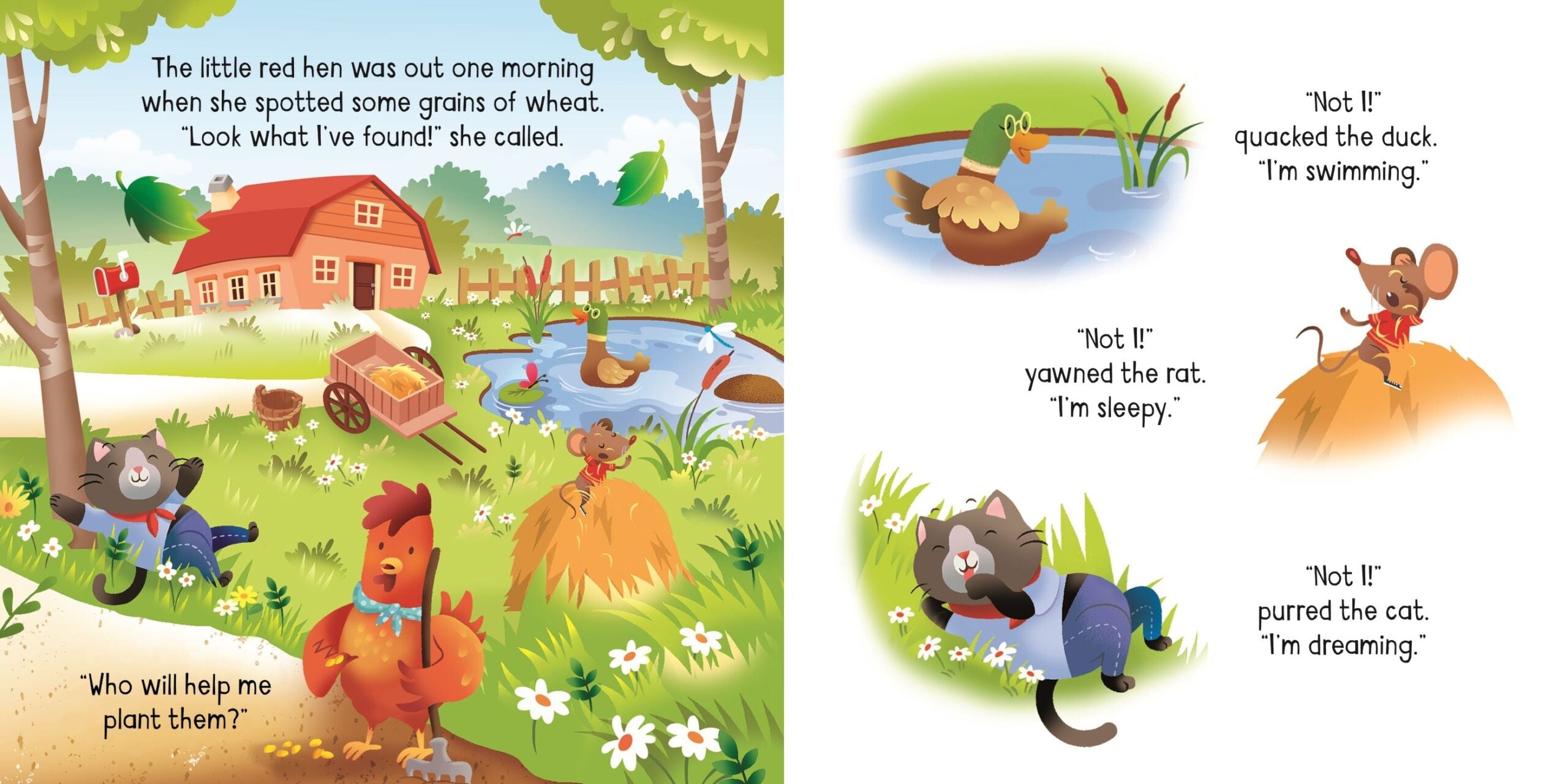 Carte The Little Red Hen, Usborne, + 18 luni
